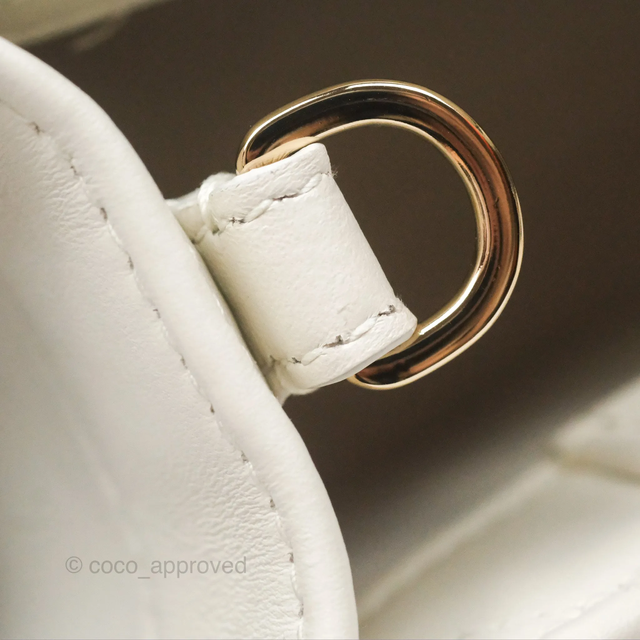 Christian Dior Mini Dior Book Tote Latte Macrocannage Calfskin Gold Hardware