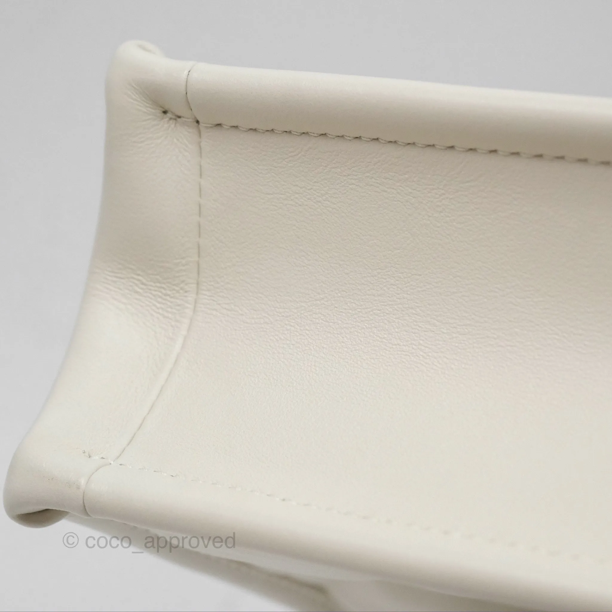 Christian Dior Mini Dior Book Tote Latte Macrocannage Calfskin Gold Hardware