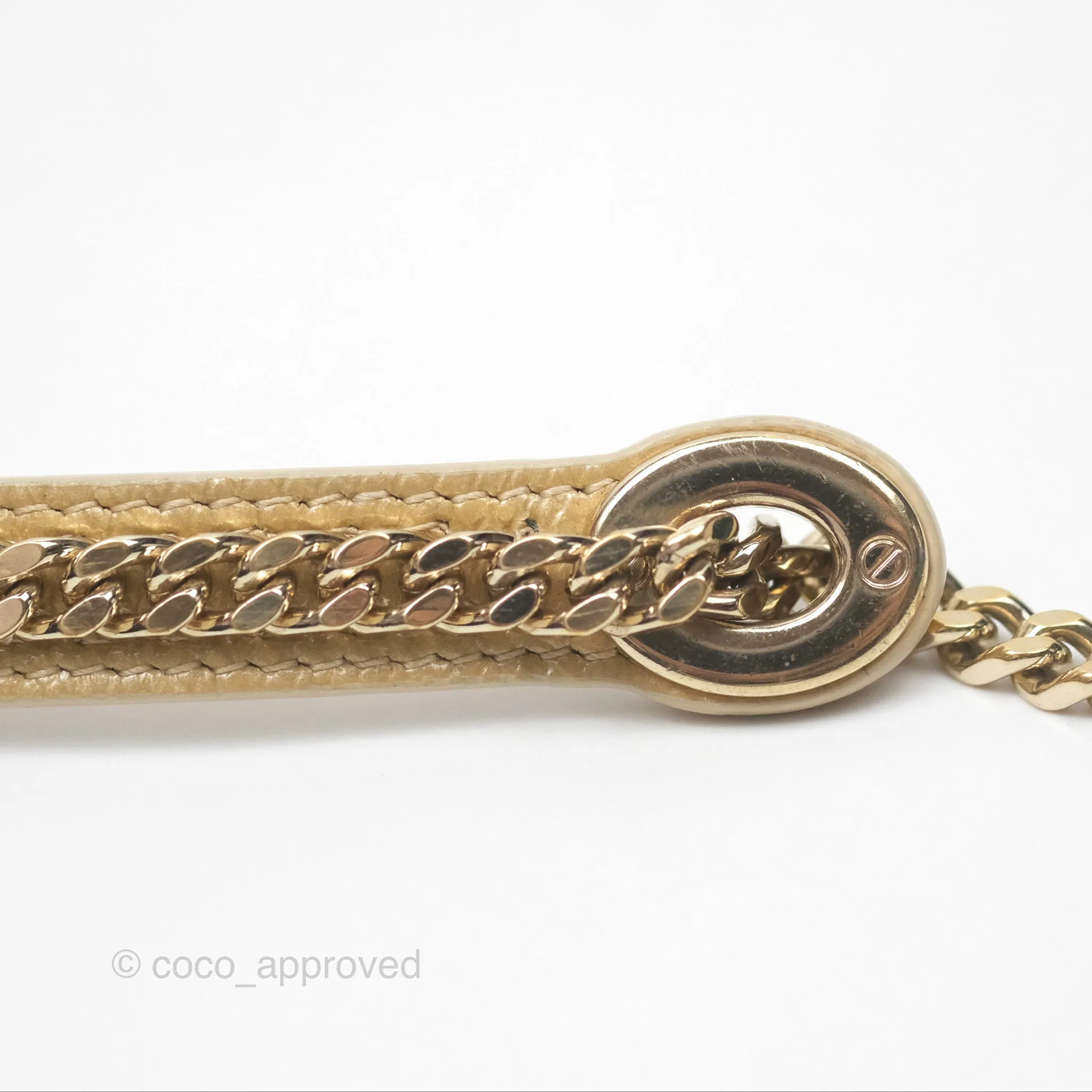 Christian Dior Mini Lady Dior Beige Lizard Gold Hardware