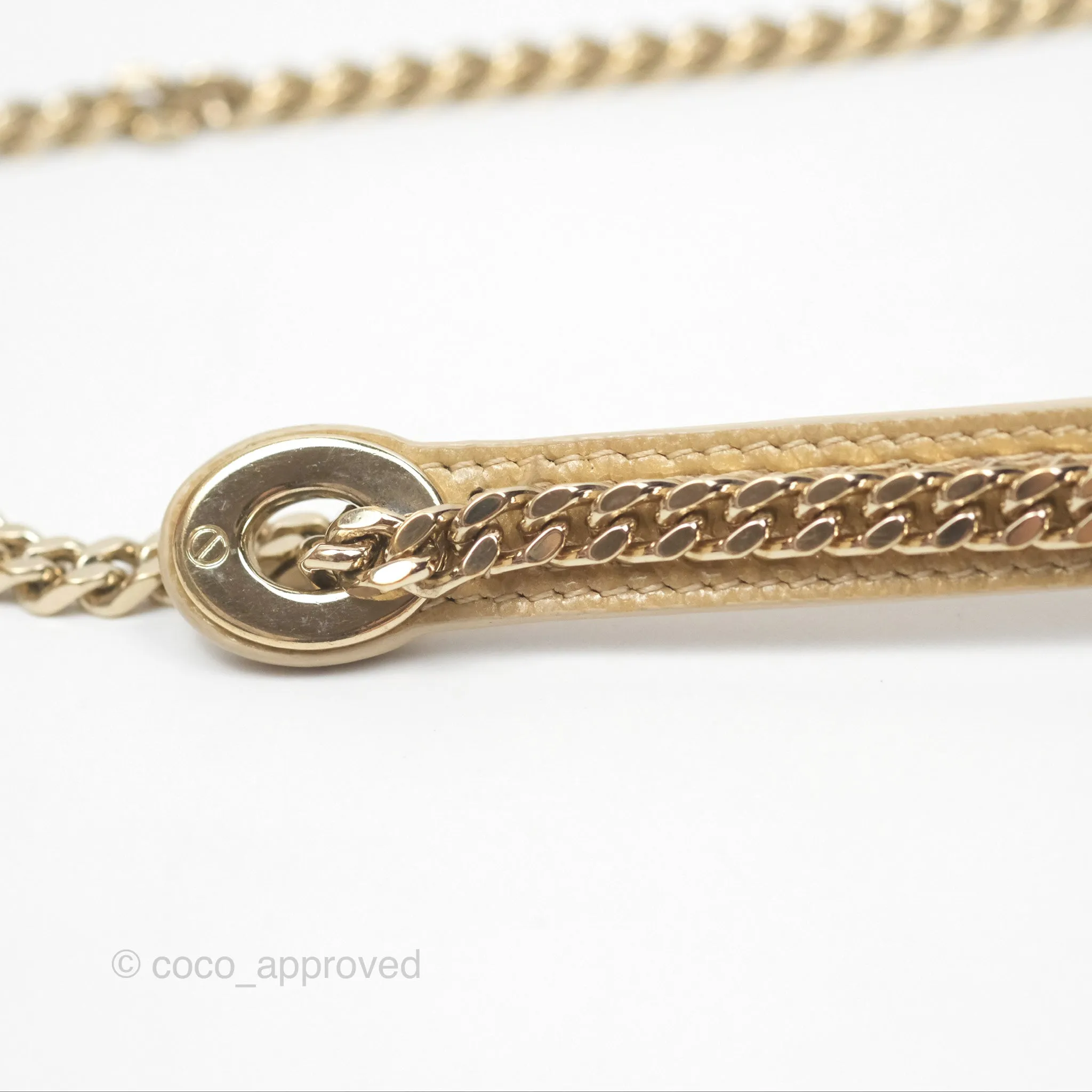 Christian Dior Mini Lady Dior Beige Lizard Gold Hardware
