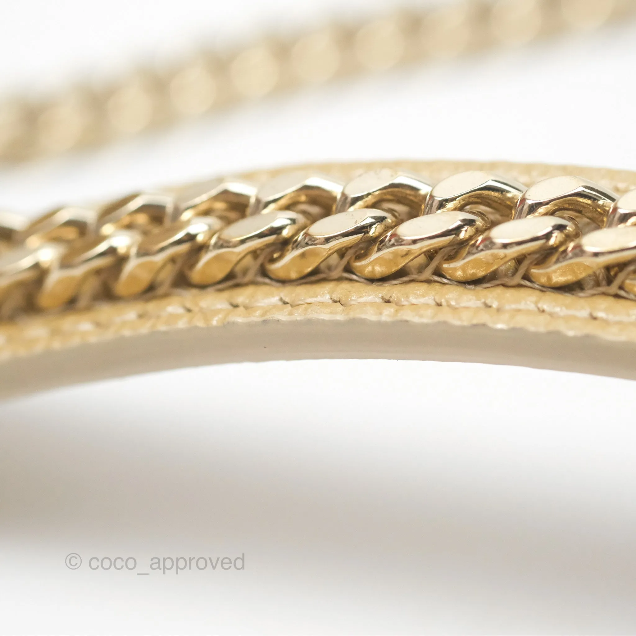 Christian Dior Mini Lady Dior Beige Lizard Gold Hardware