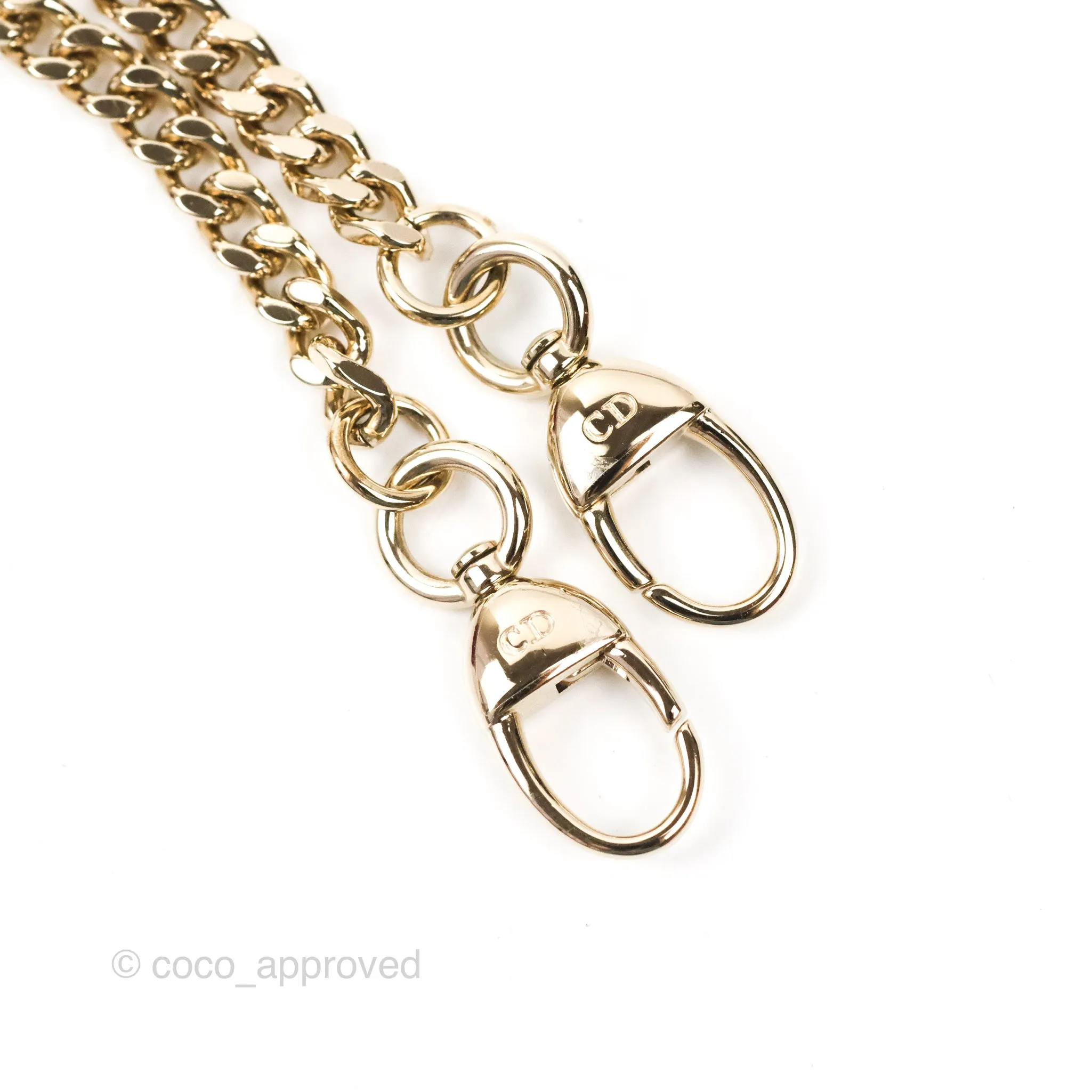 Christian Dior Mini Lady Dior Black Patent Gold Hardware