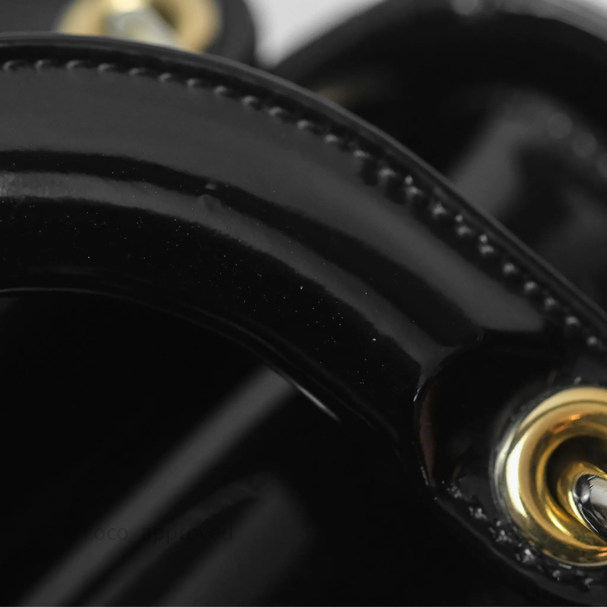 Christian Dior Mini Lady Dior Black Patent Gold Hardware