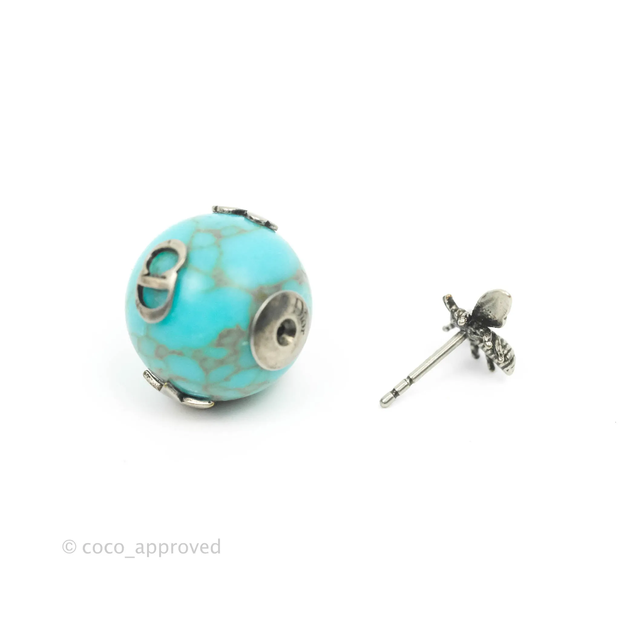 Christian Dior Mise En Dior Tribal Earrings Turquoise