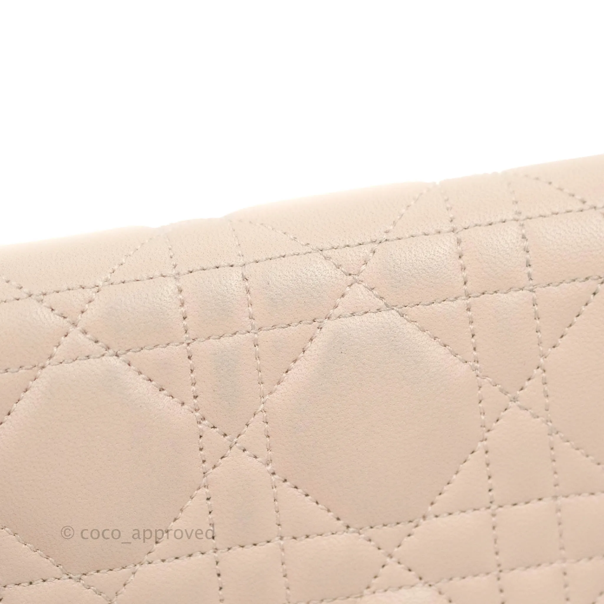 Christian Dior Miss Dior WOC Cannage Pink Lambskin Gold Hardware