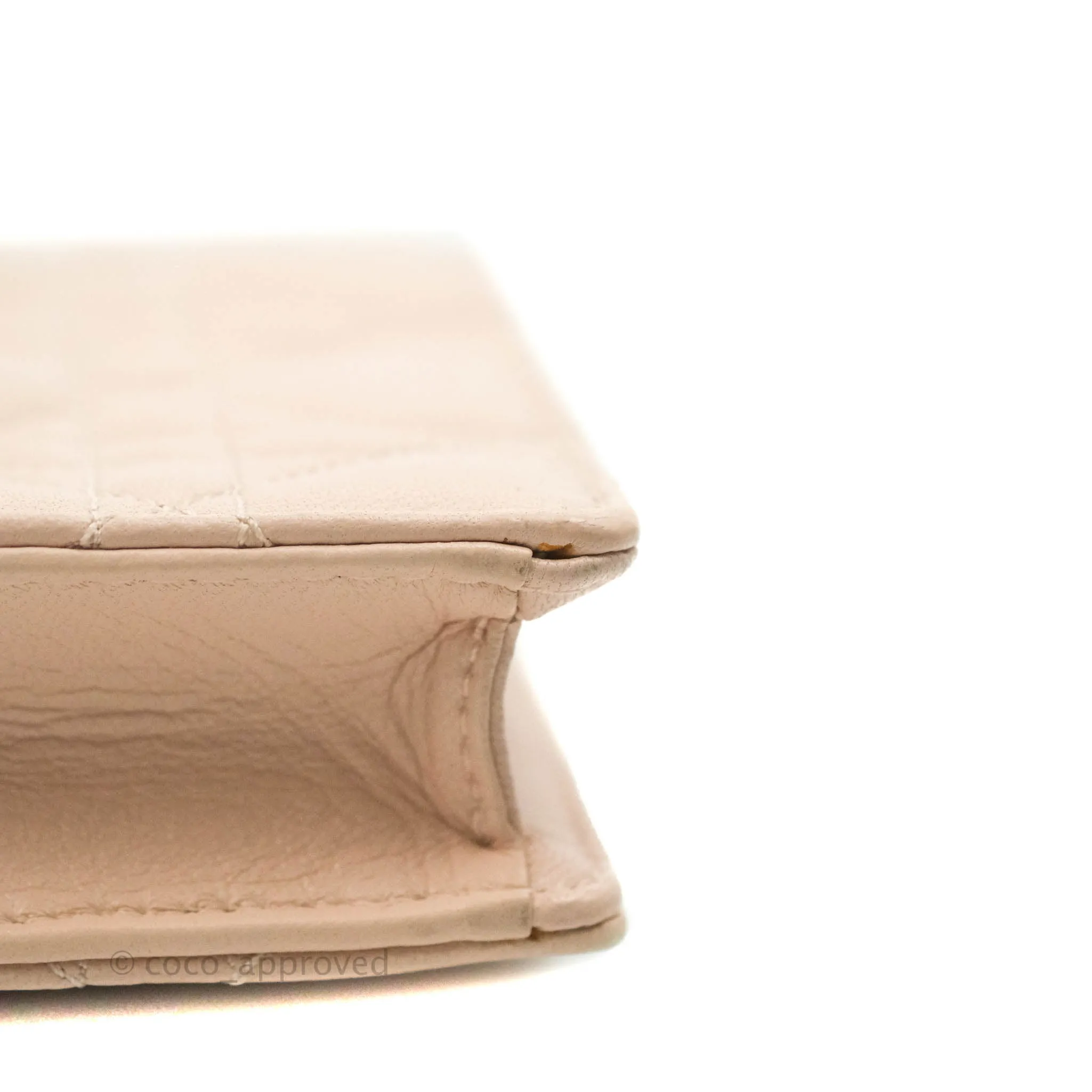 Christian Dior Miss Dior WOC Cannage Pink Lambskin Gold Hardware