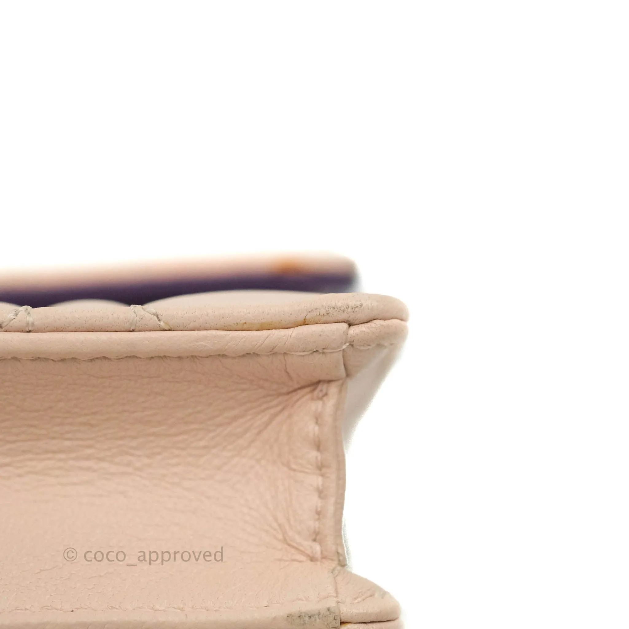 Christian Dior Miss Dior WOC Cannage Pink Lambskin Gold Hardware