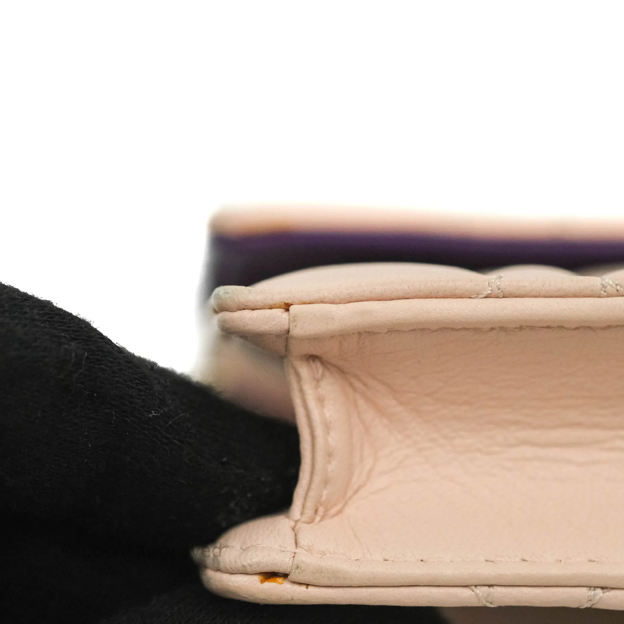 Christian Dior Miss Dior WOC Cannage Pink Lambskin Gold Hardware
