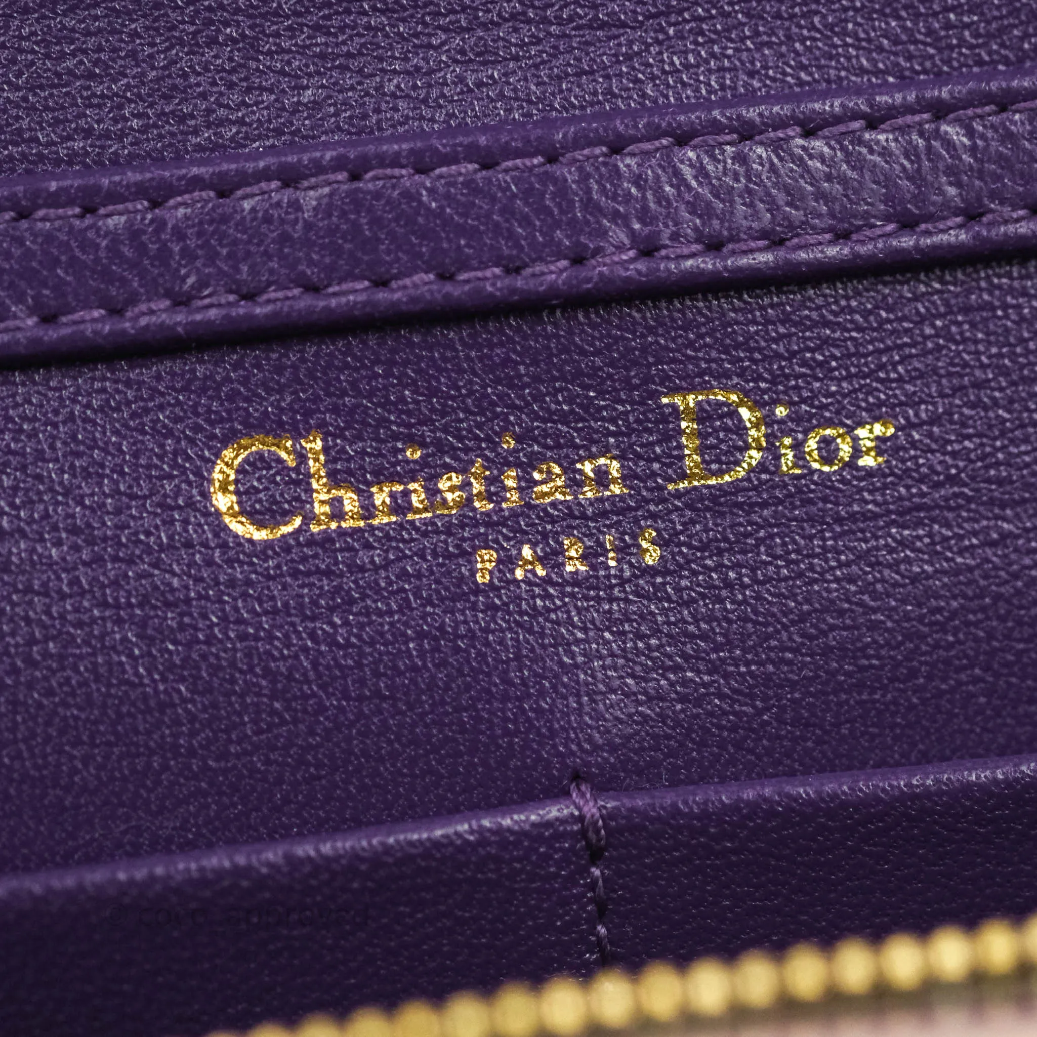 Christian Dior Miss Dior WOC Cannage Pink Lambskin Gold Hardware