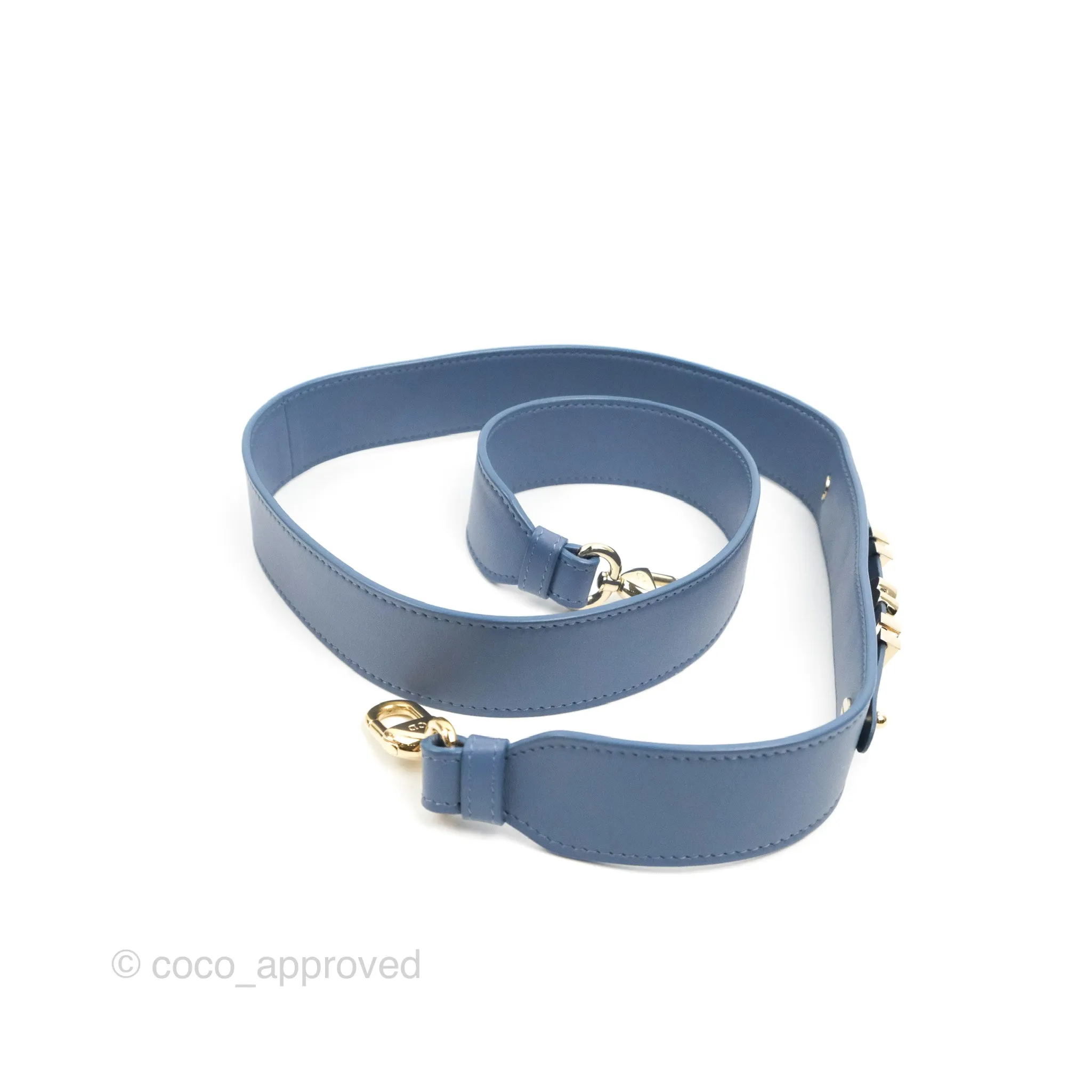 Christian Dior My ABCDior Lady Dior Blue Lambskin Gold Hardware
