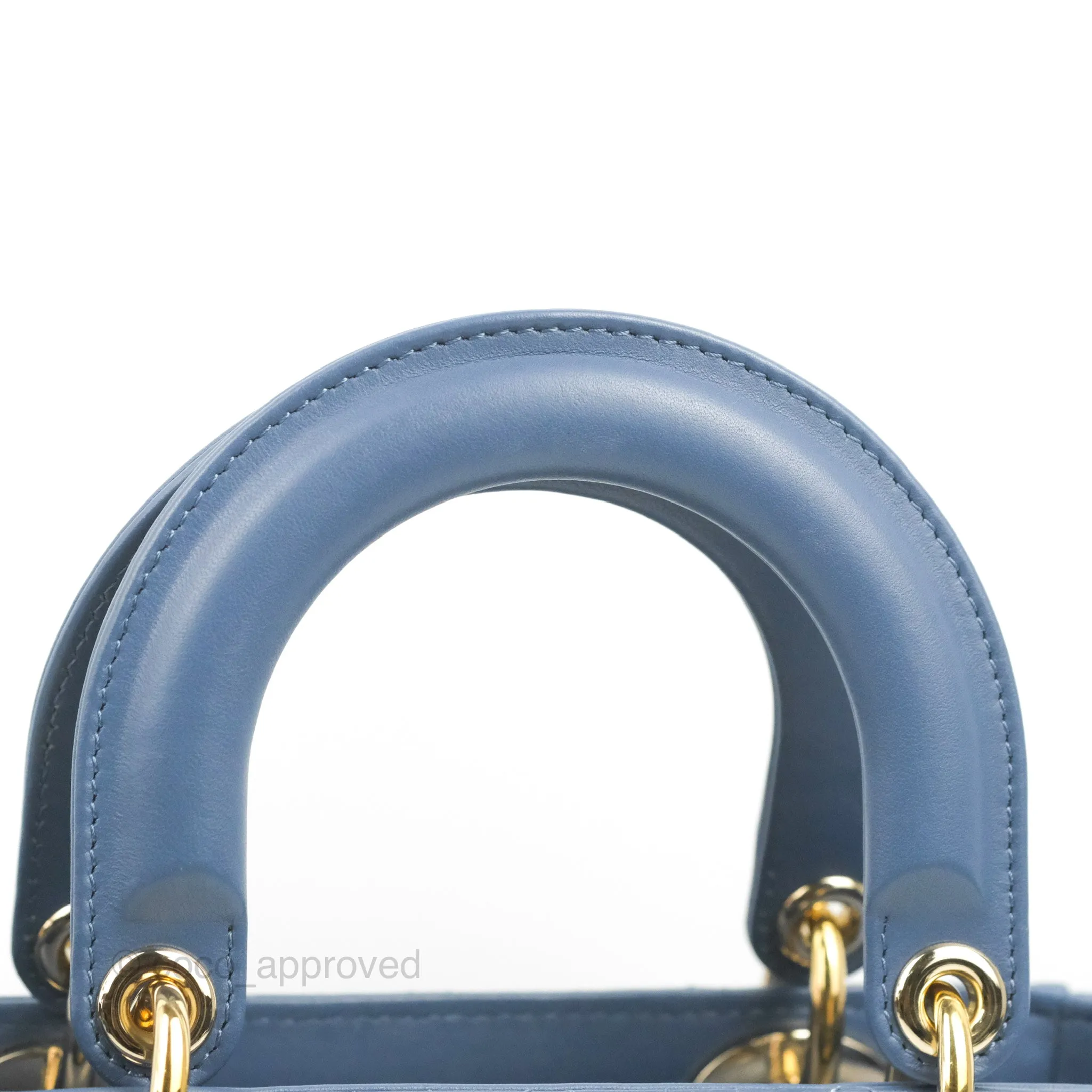 Christian Dior My ABCDior Lady Dior Blue Lambskin Gold Hardware