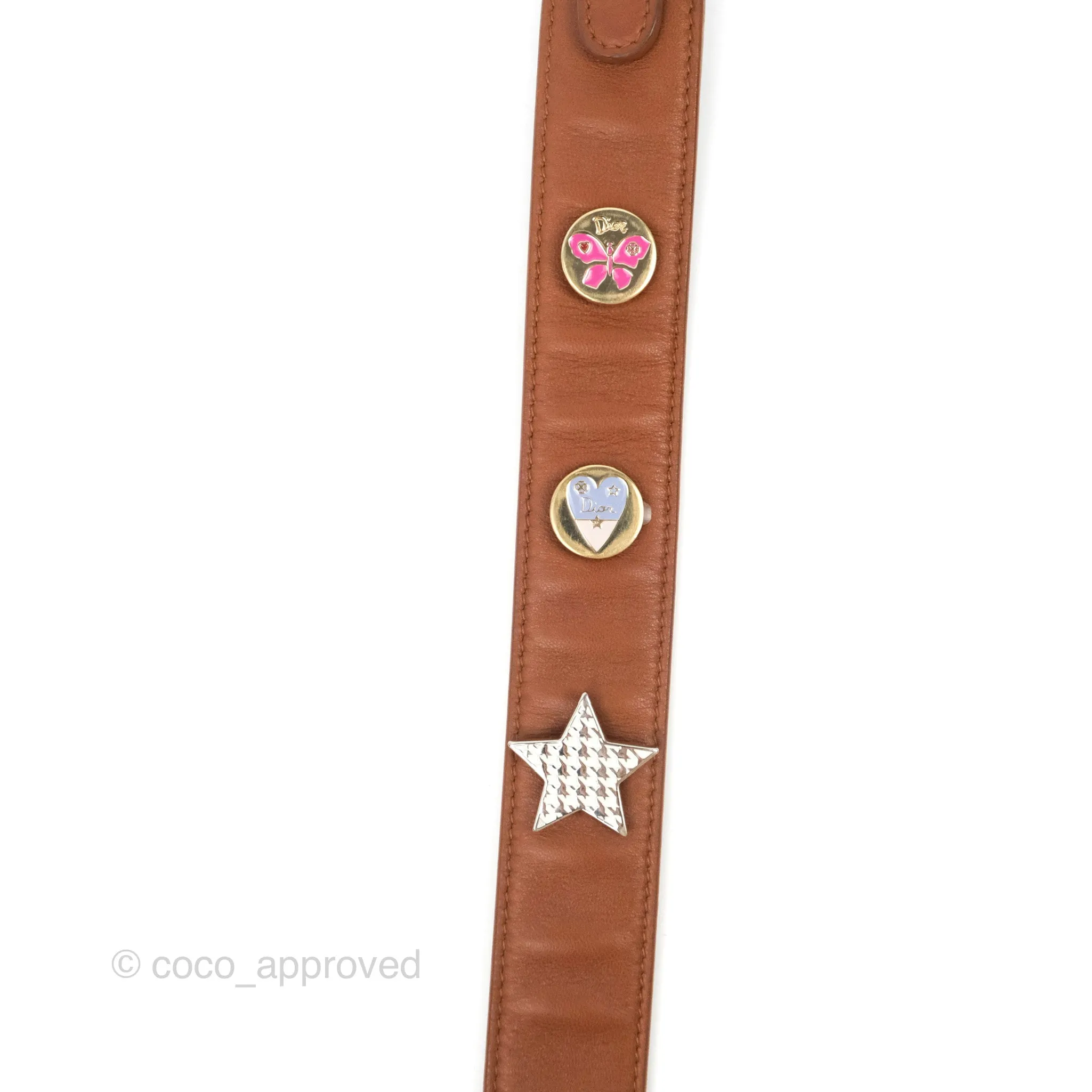 Christian Dior My ABCDior Lady Dior Brown Lambskin Gold Hardware
