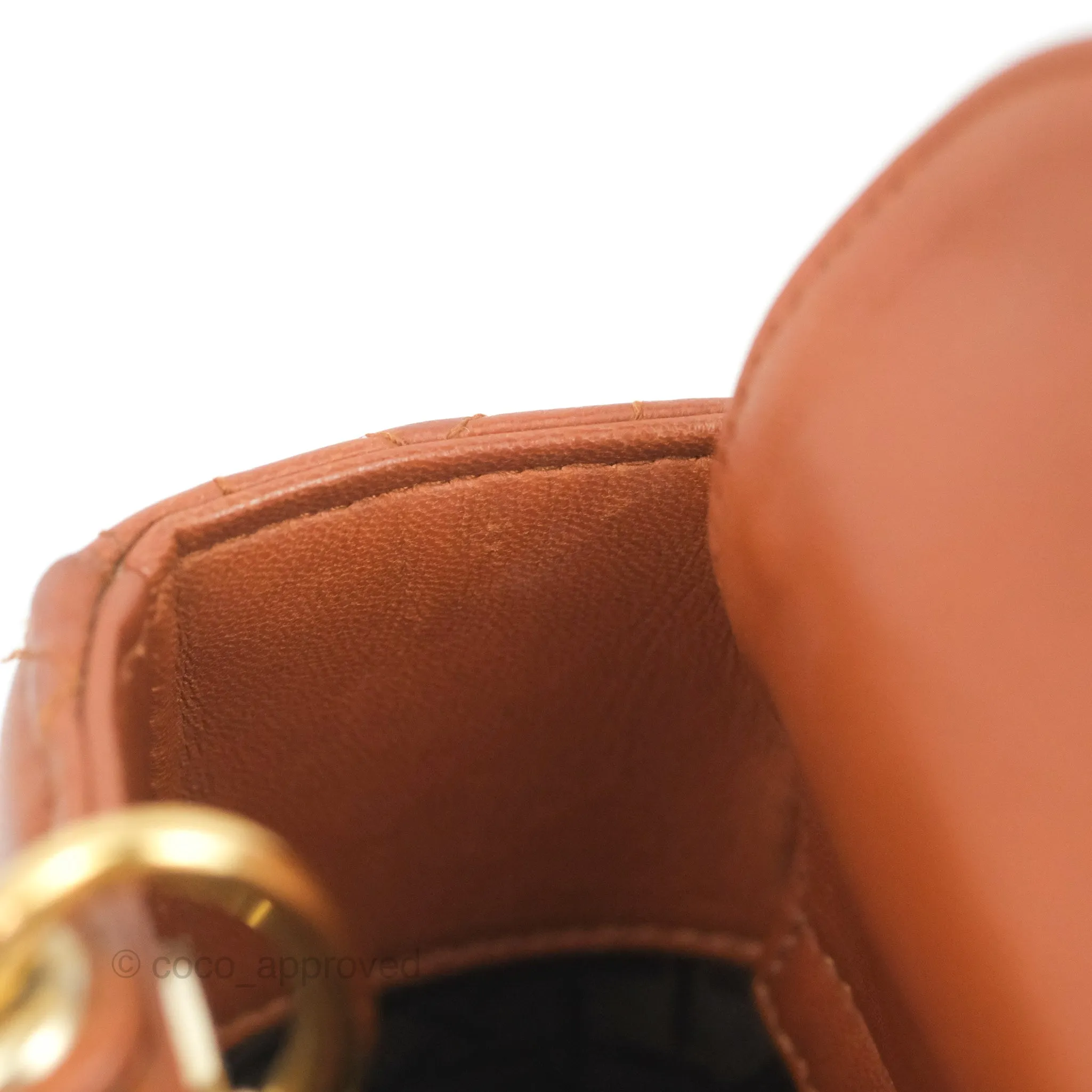 Christian Dior My ABCDior Lady Dior Brown Lambskin Gold Hardware