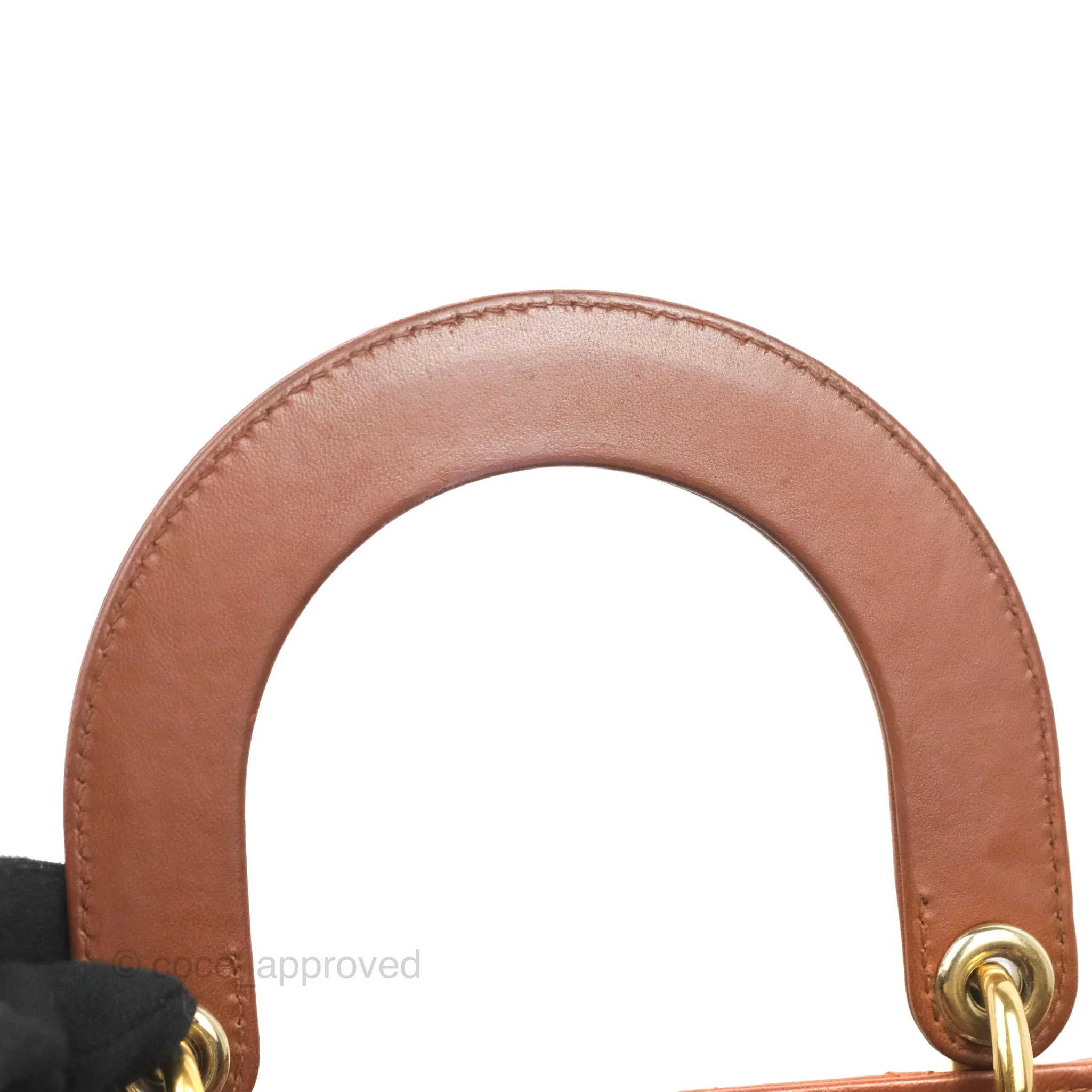 Christian Dior My ABCDior Lady Dior Brown Lambskin Gold Hardware