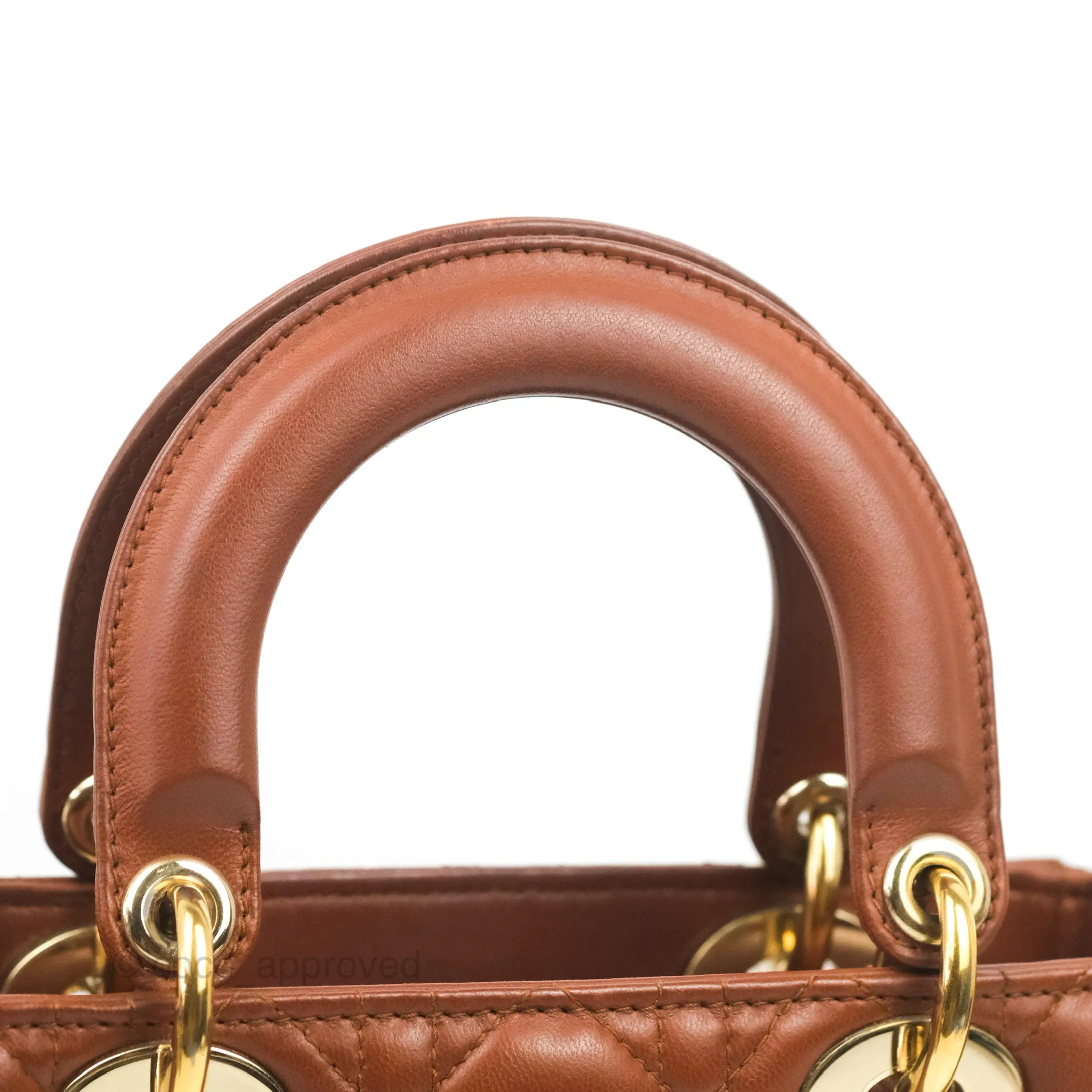 Christian Dior My ABCDior Lady Dior Brown Lambskin Gold Hardware