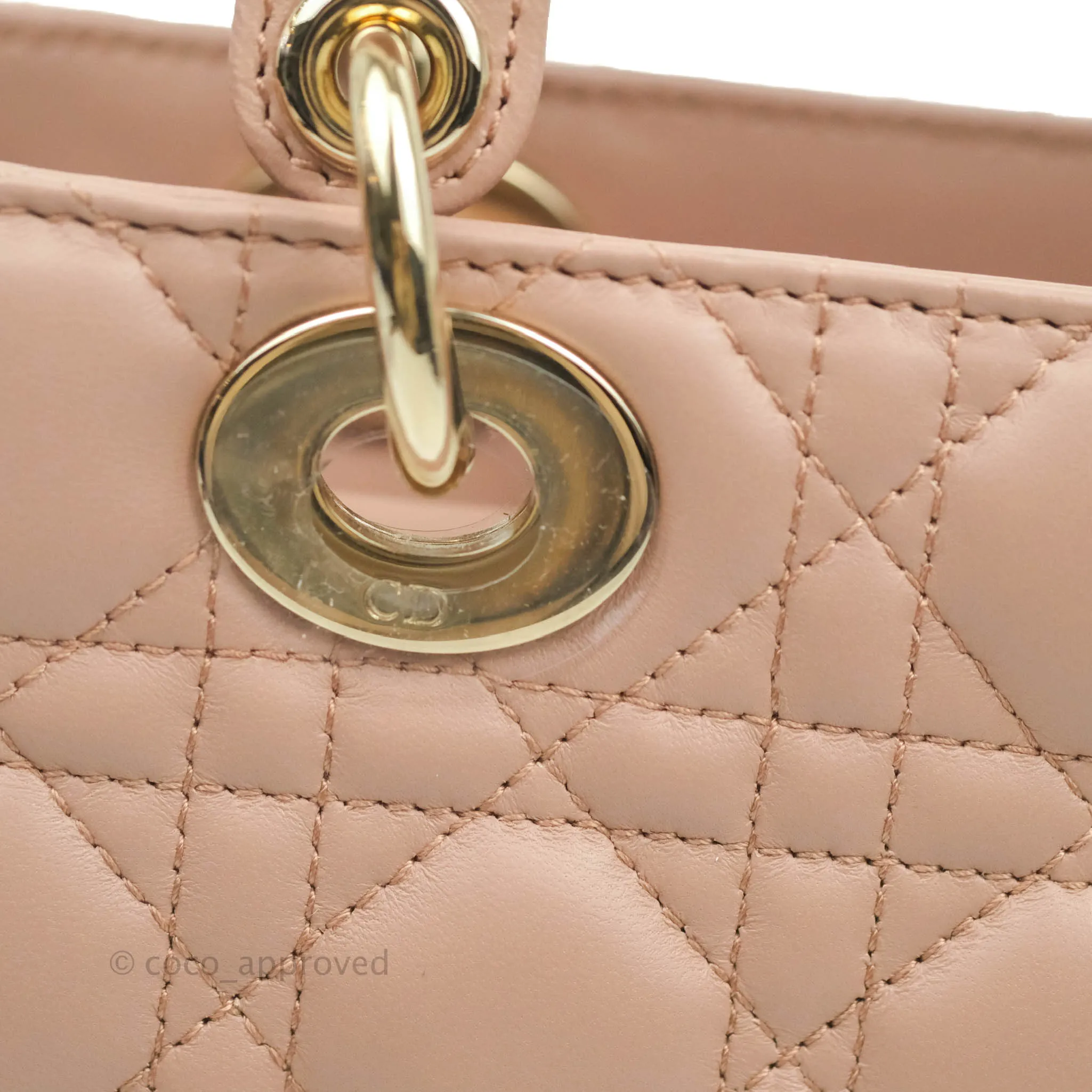 Christian Dior My ABCDior Lady Dior Fard Blush Lambskin Gold Hardware
