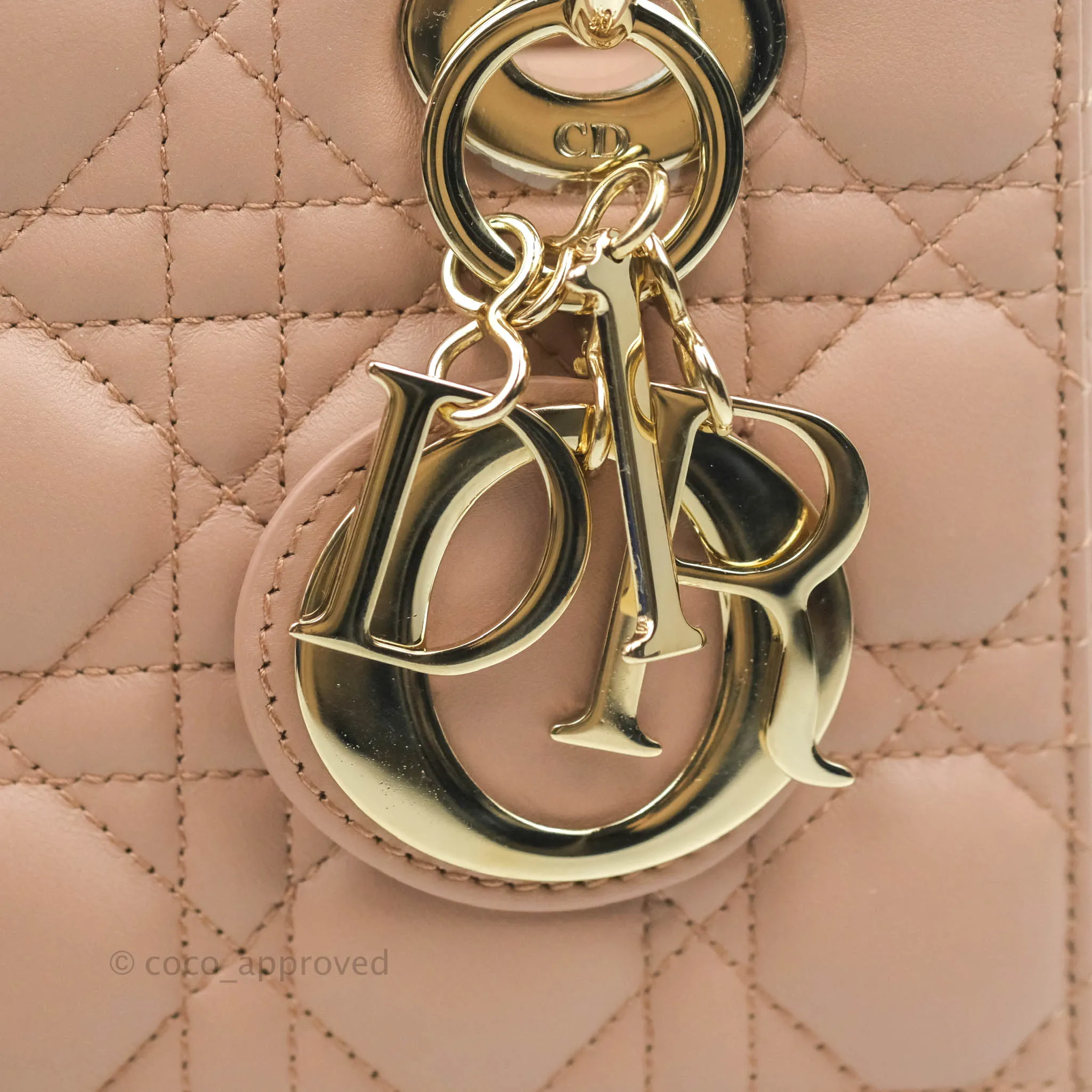 Christian Dior My ABCDior Lady Dior Fard Blush Lambskin Gold Hardware