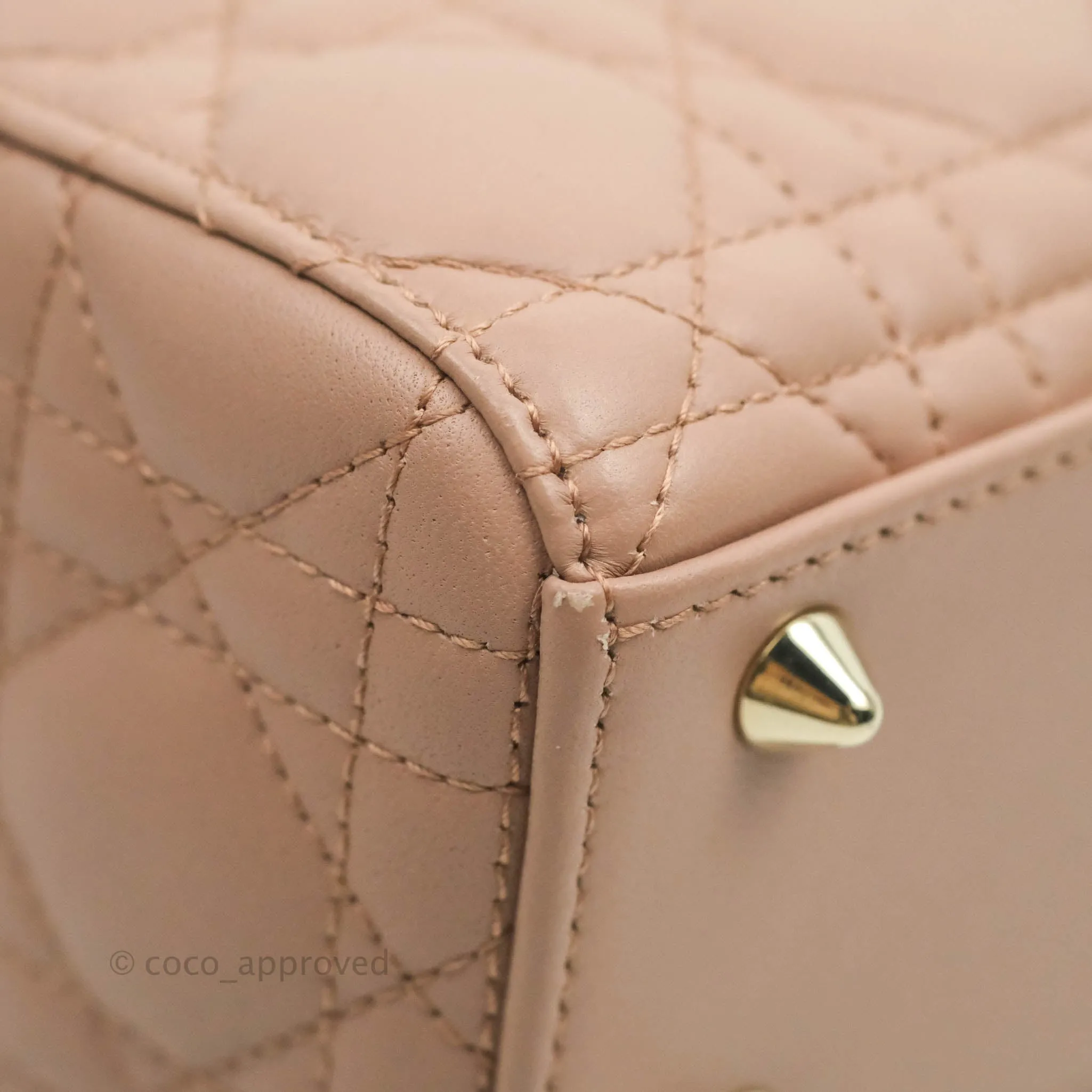 Christian Dior My ABCDior Lady Dior Fard Blush Lambskin Gold Hardware
