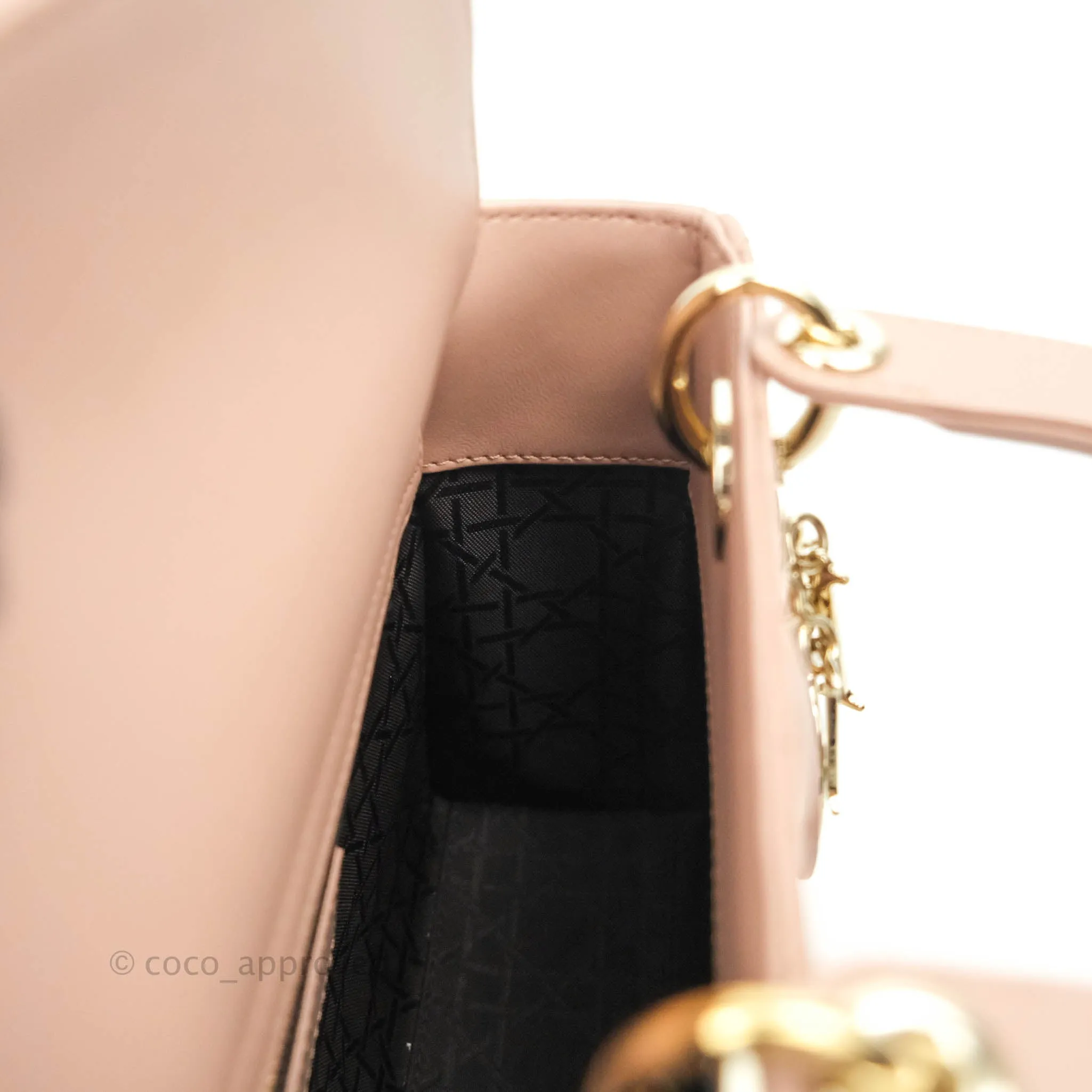 Christian Dior My ABCDior Lady Dior Fard Blush Lambskin Gold Hardware