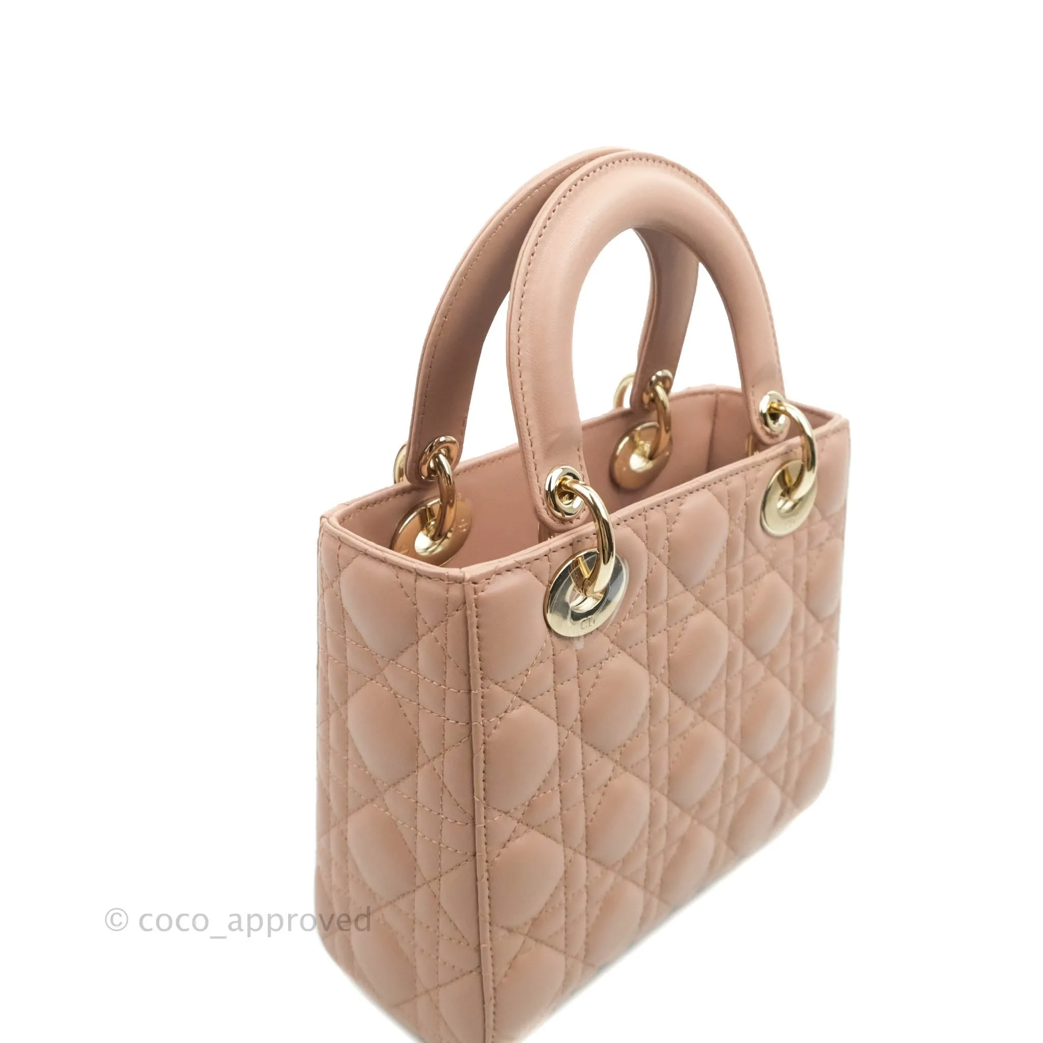 Christian Dior My ABCDior Lady Dior Fard Blush Lambskin Gold Hardware