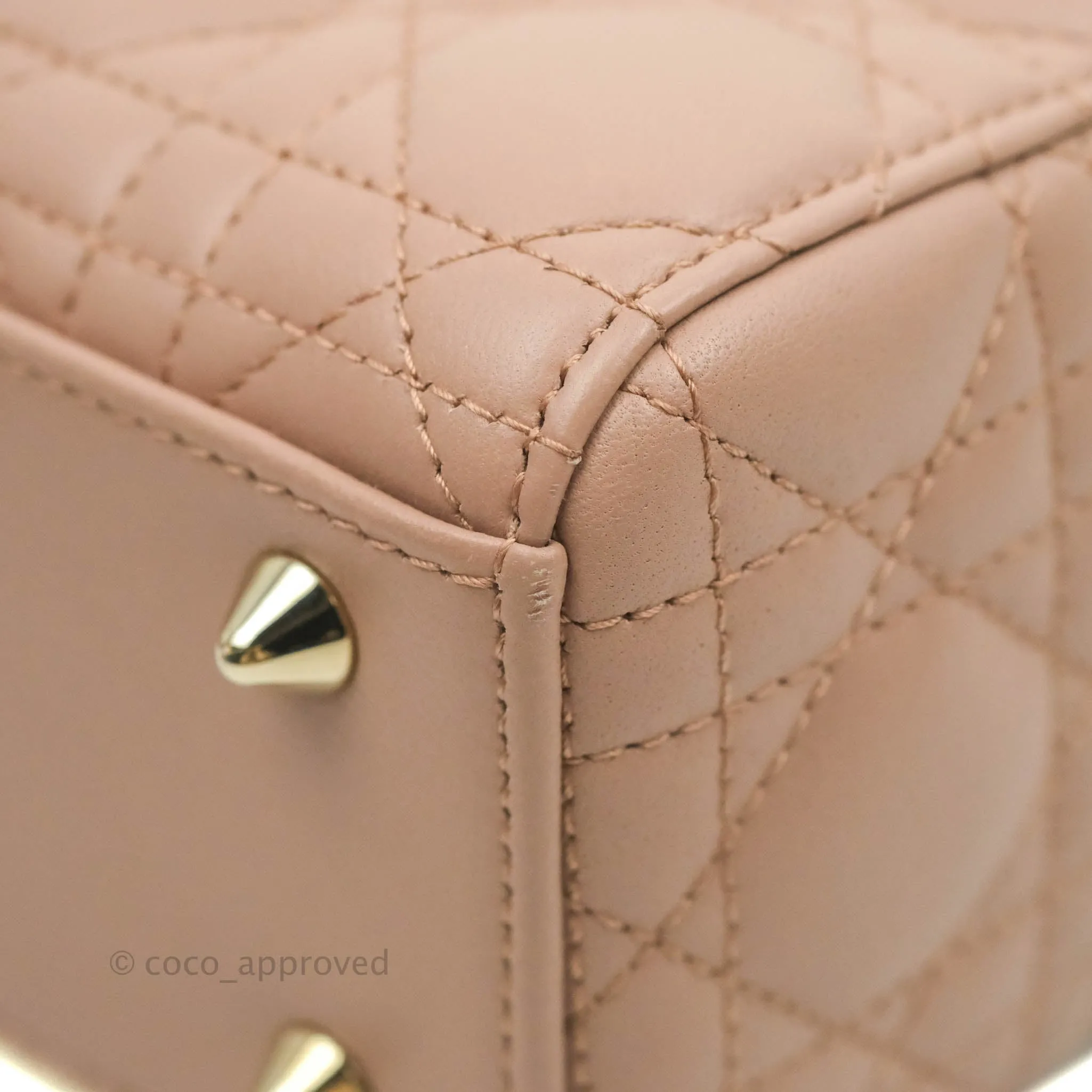 Christian Dior My ABCDior Lady Dior Fard Blush Lambskin Gold Hardware