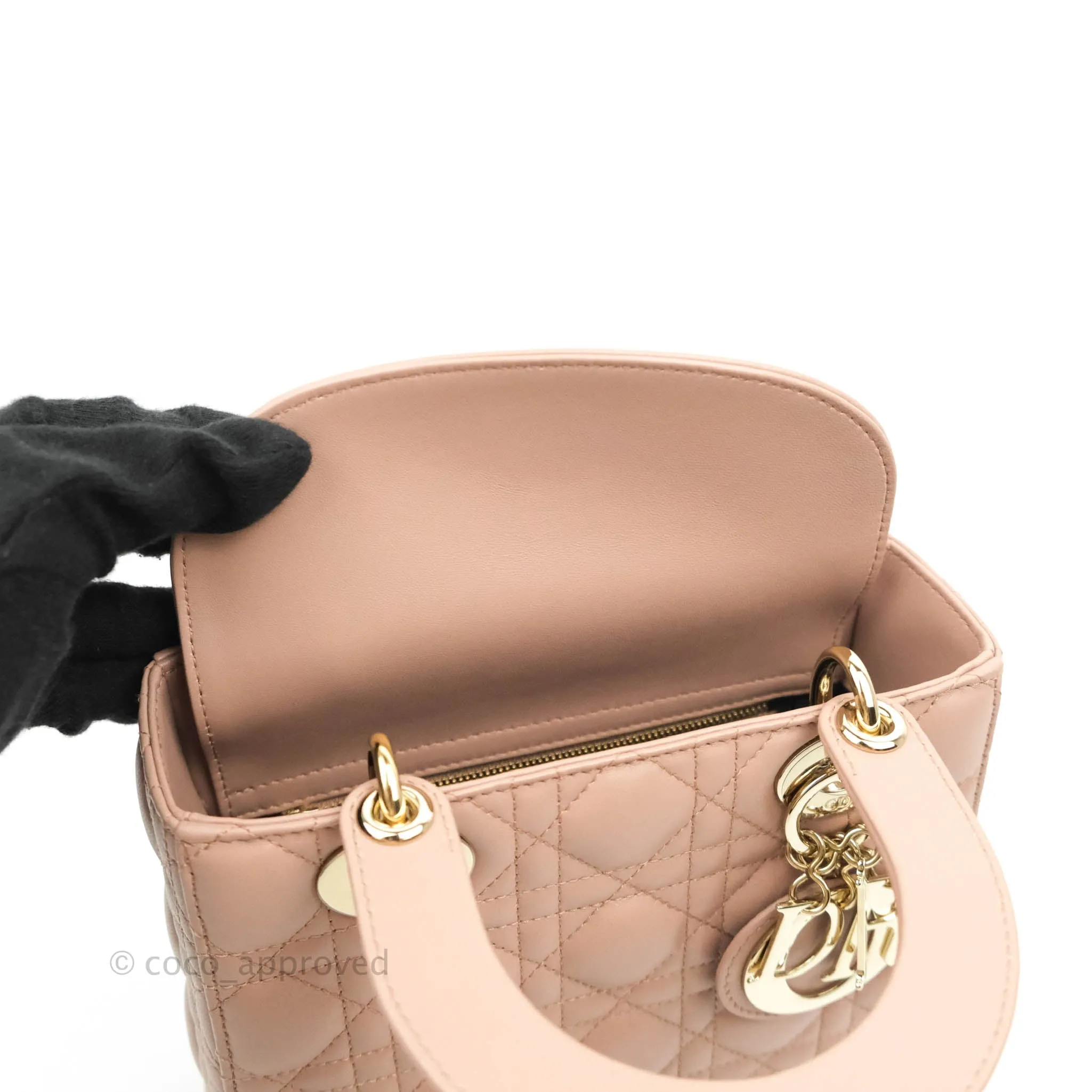 Christian Dior My ABCDior Lady Dior Fard Blush Lambskin Gold Hardware