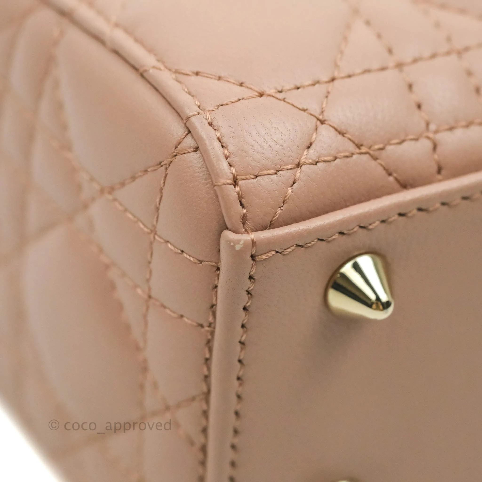 Christian Dior My ABCDior Lady Dior Fard Blush Lambskin Gold Hardware