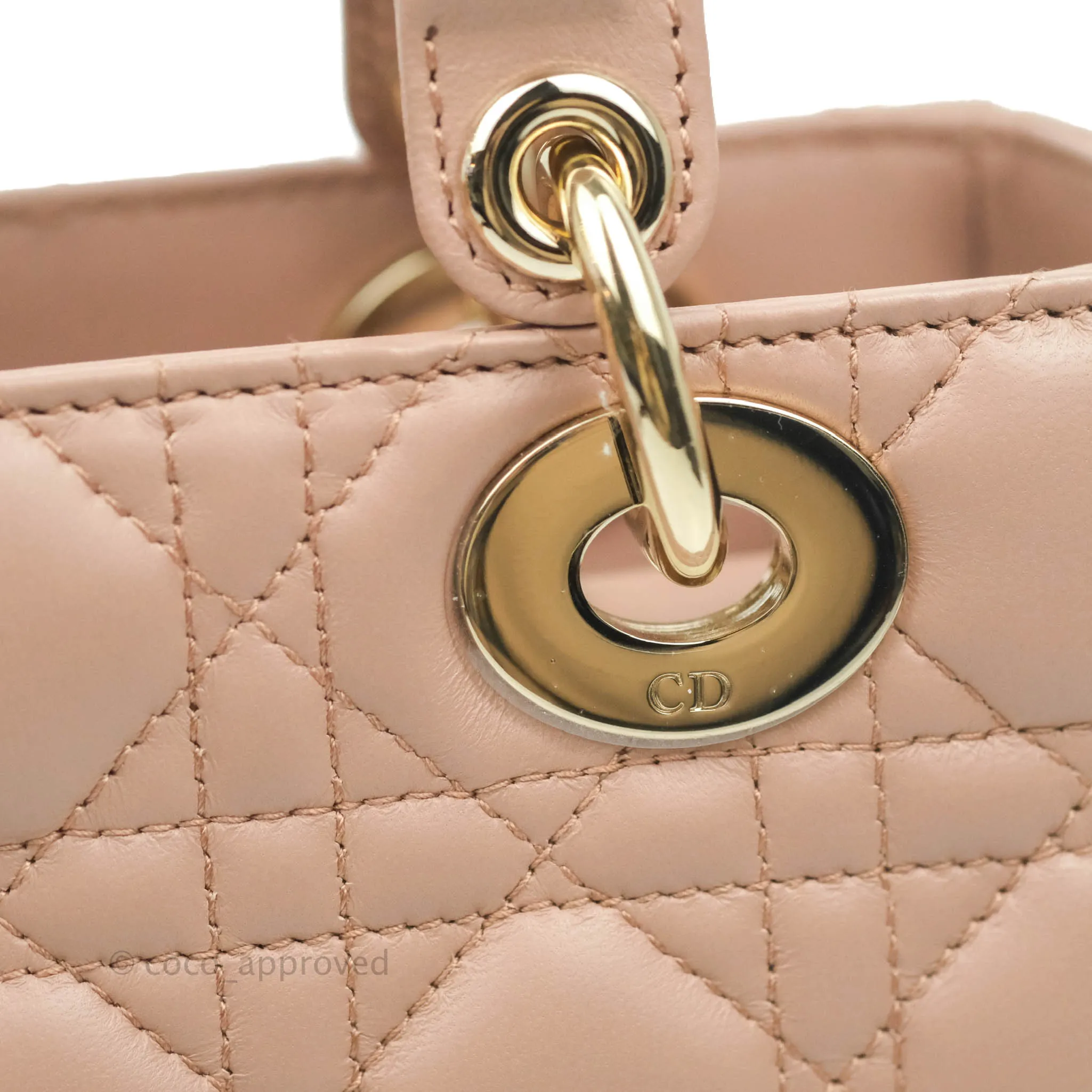 Christian Dior My ABCDior Lady Dior Fard Blush Lambskin Gold Hardware
