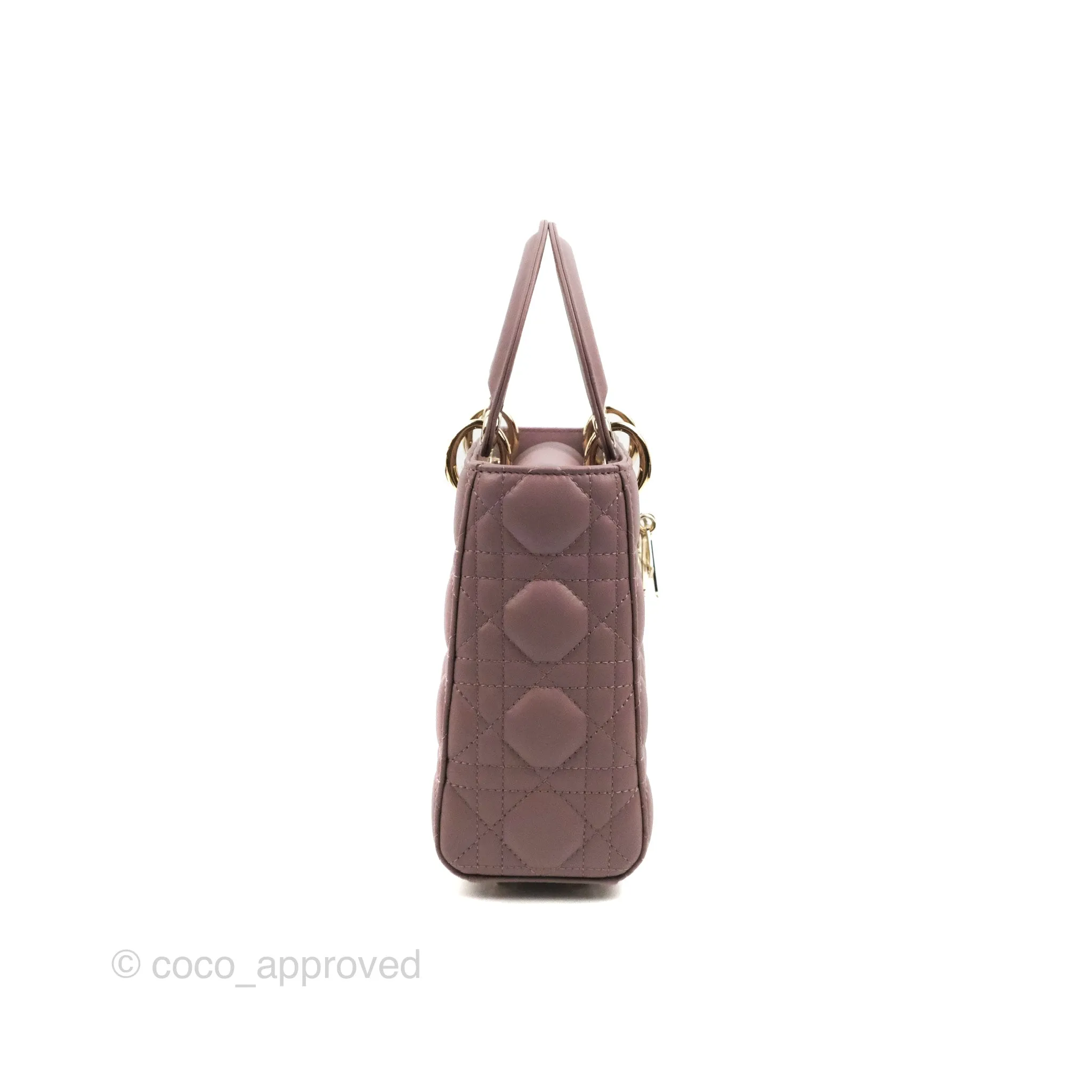 Christian Dior My ABCDior Lady Dior Peony Pink Lambskin Gold Hardware