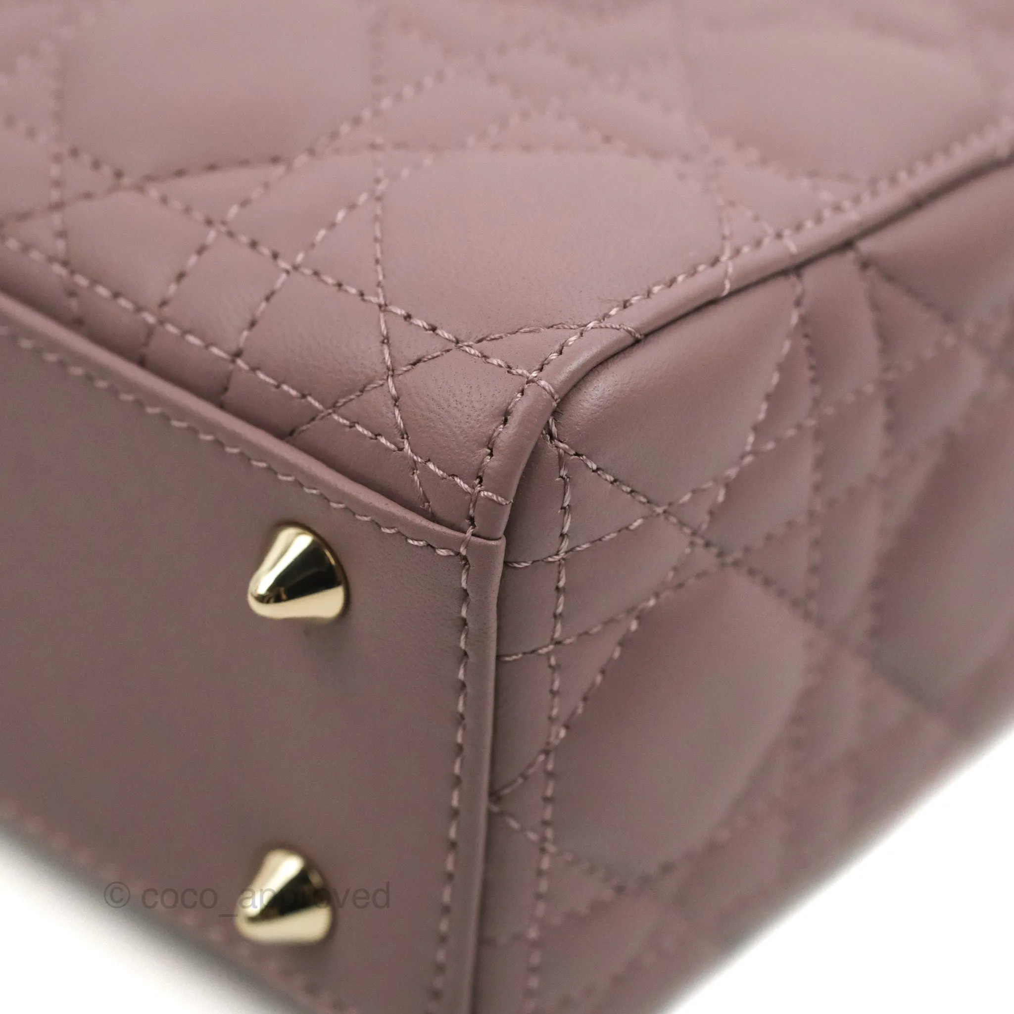 Christian Dior My ABCDior Lady Dior Peony Pink Lambskin Gold Hardware