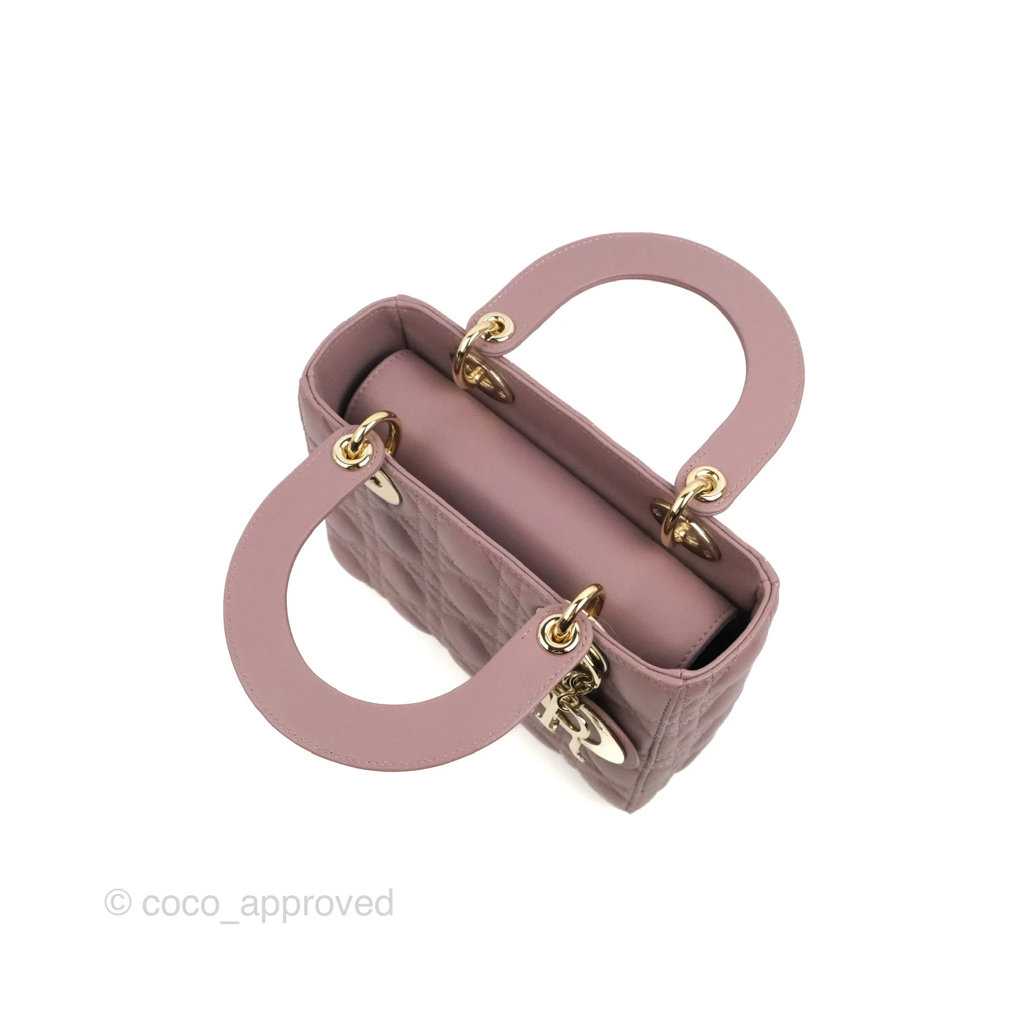 Christian Dior My ABCDior Lady Dior Peony Pink Lambskin Gold Hardware