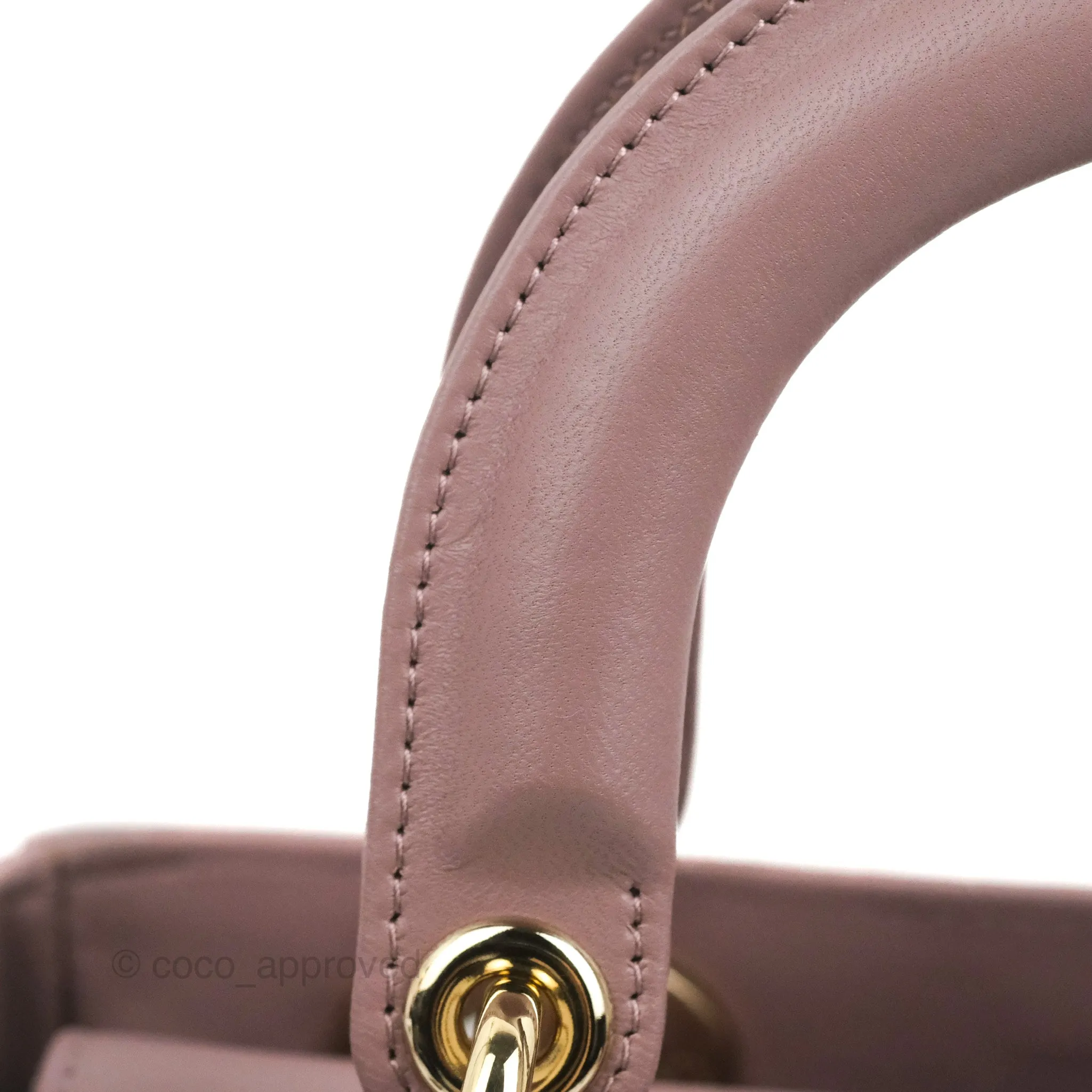 Christian Dior My ABCDior Lady Dior Peony Pink Lambskin Gold Hardware