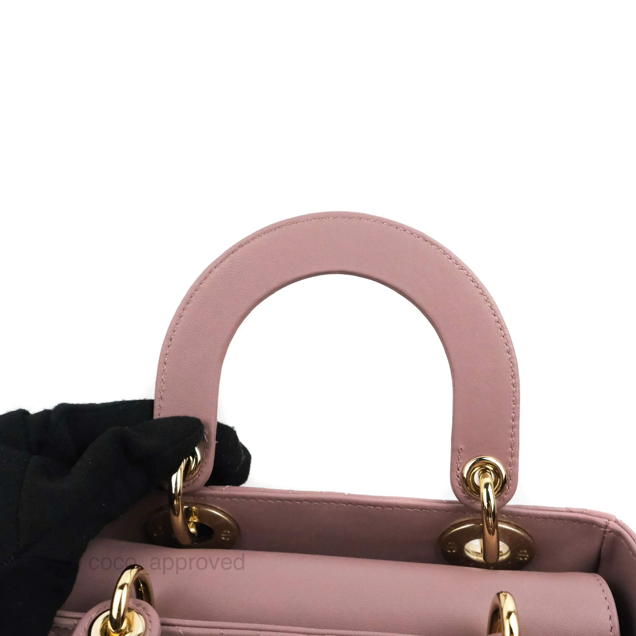 Christian Dior My ABCDior Lady Dior Peony Pink Lambskin Gold Hardware