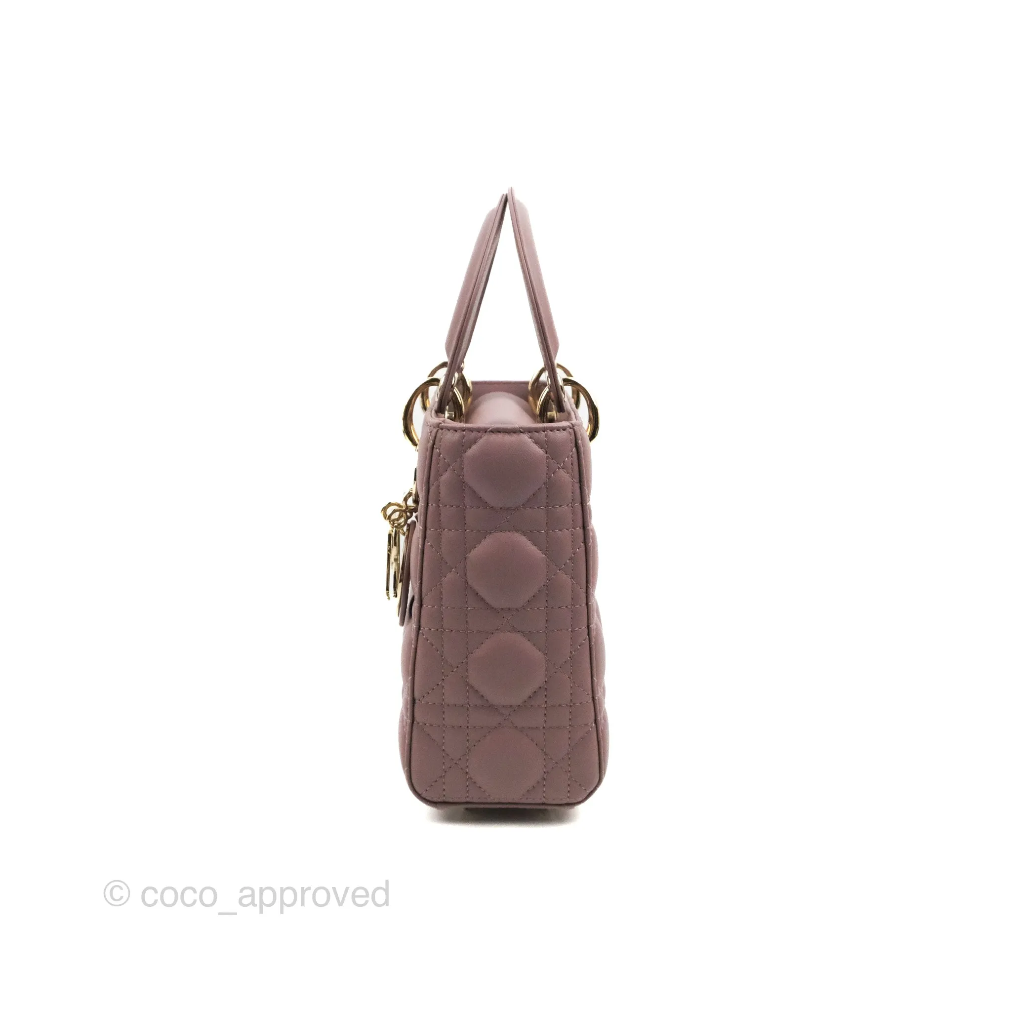 Christian Dior My ABCDior Lady Dior Peony Pink Lambskin Gold Hardware