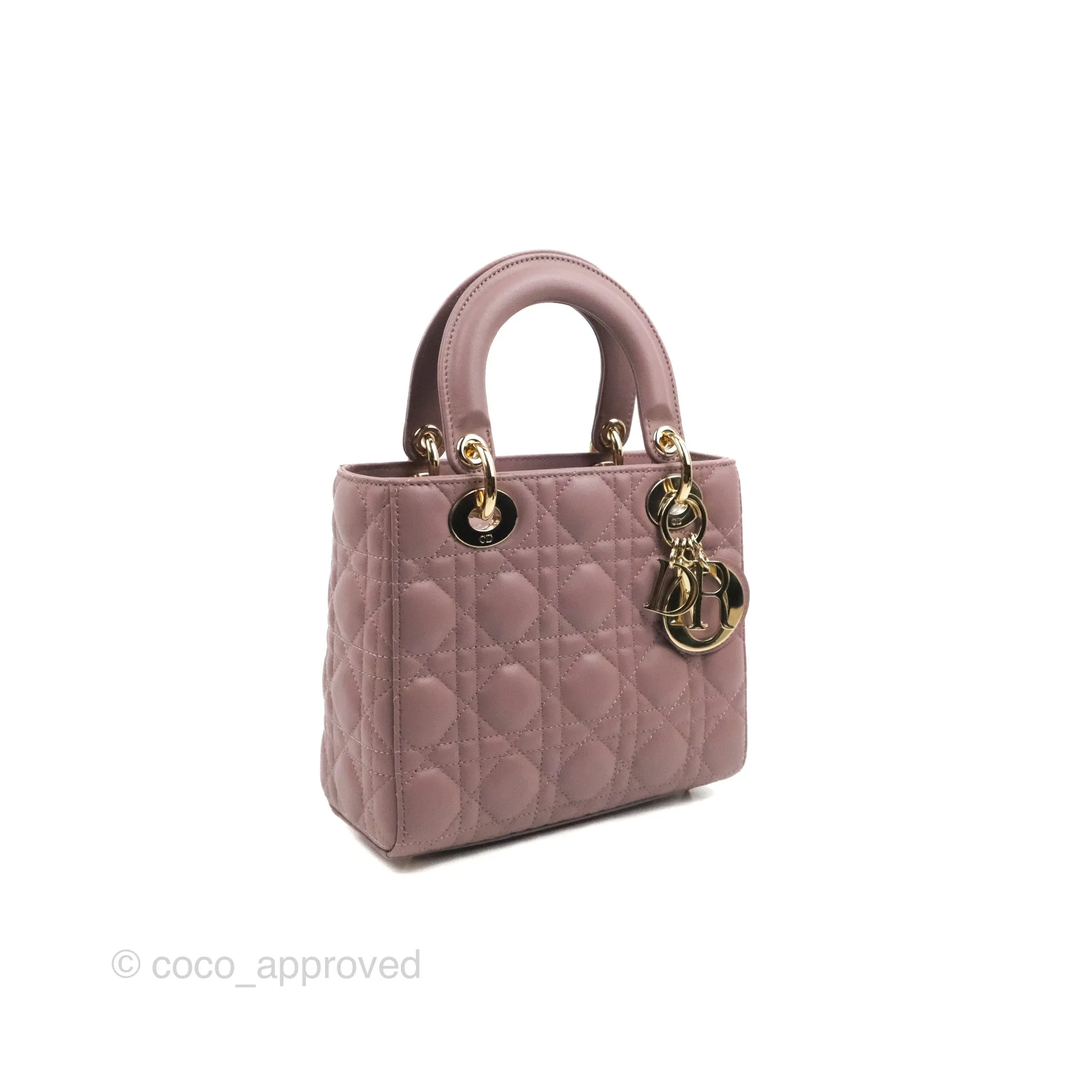 Christian Dior My ABCDior Lady Dior Peony Pink Lambskin Gold Hardware