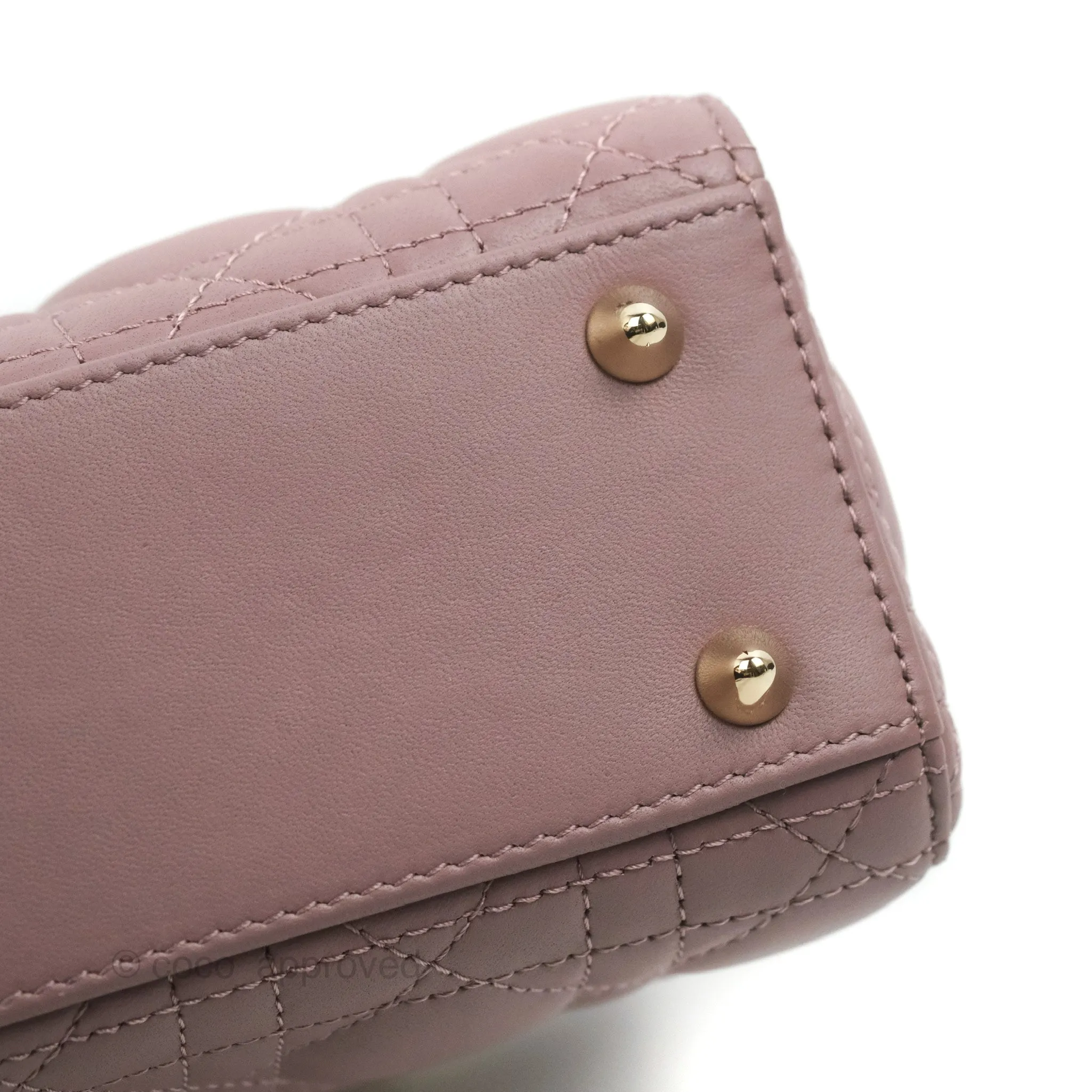 Christian Dior My ABCDior Lady Dior Peony Pink Lambskin Gold Hardware
