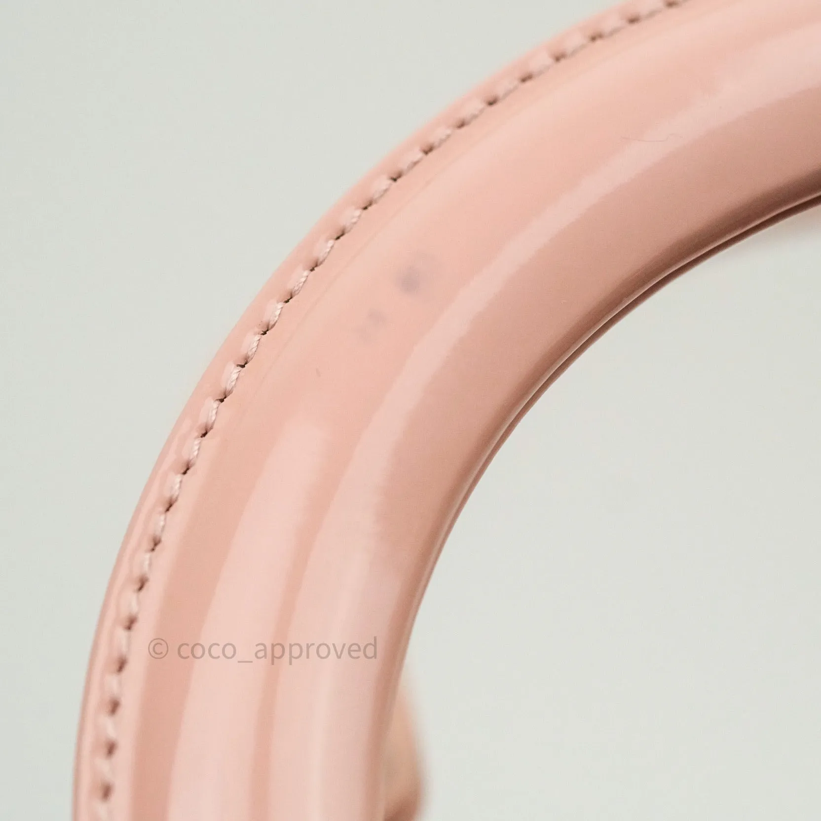 Christian Dior Patent Cannage Large Lady Dior Light Pink