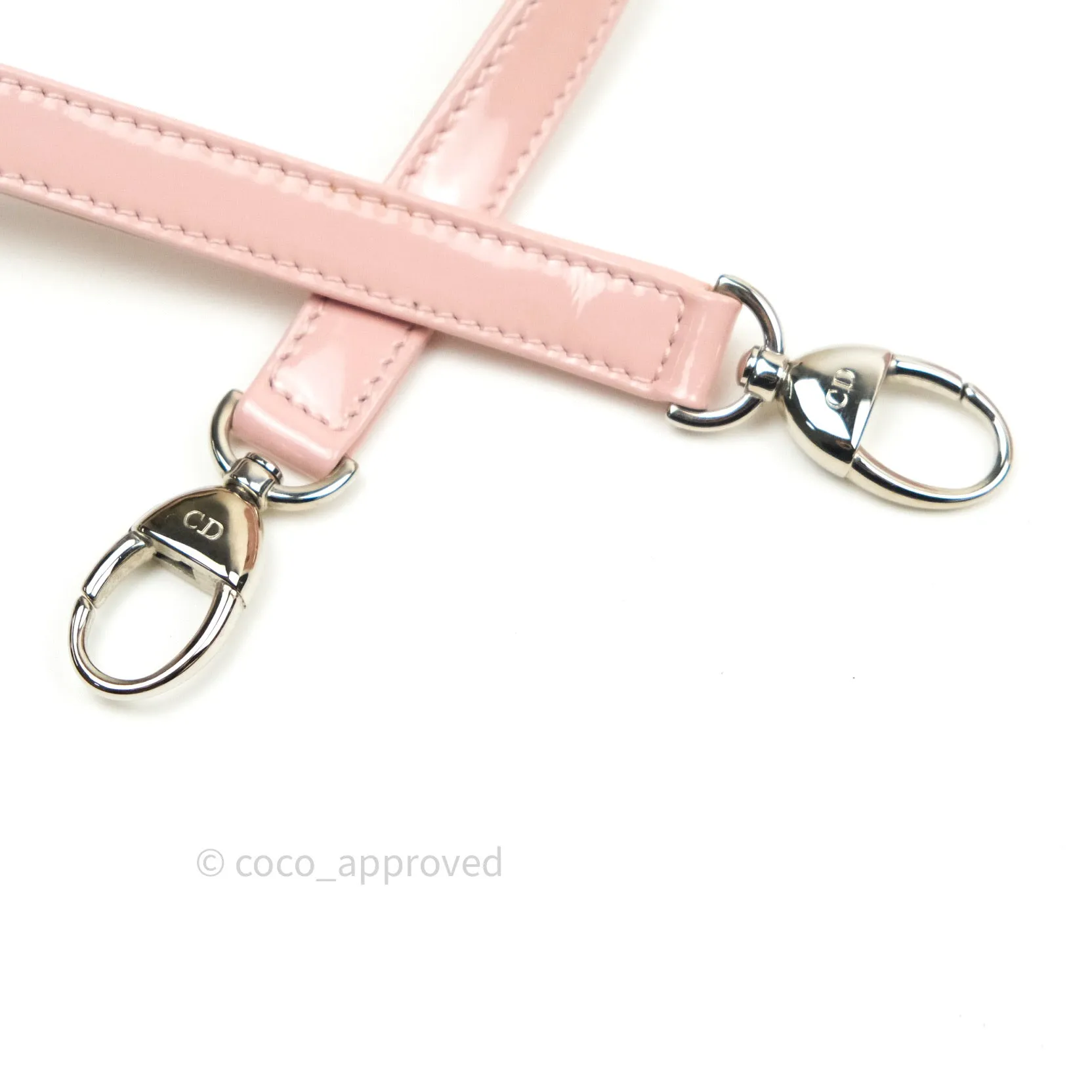 Christian Dior Patent Cannage Large Lady Dior Light Pink
