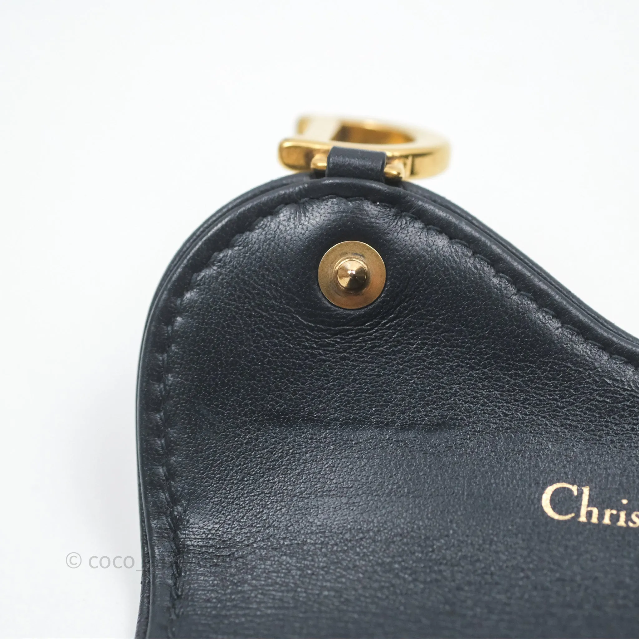 Christian Dior Saddle Flap Card Holder Blue Dior Oblique Jacquard
