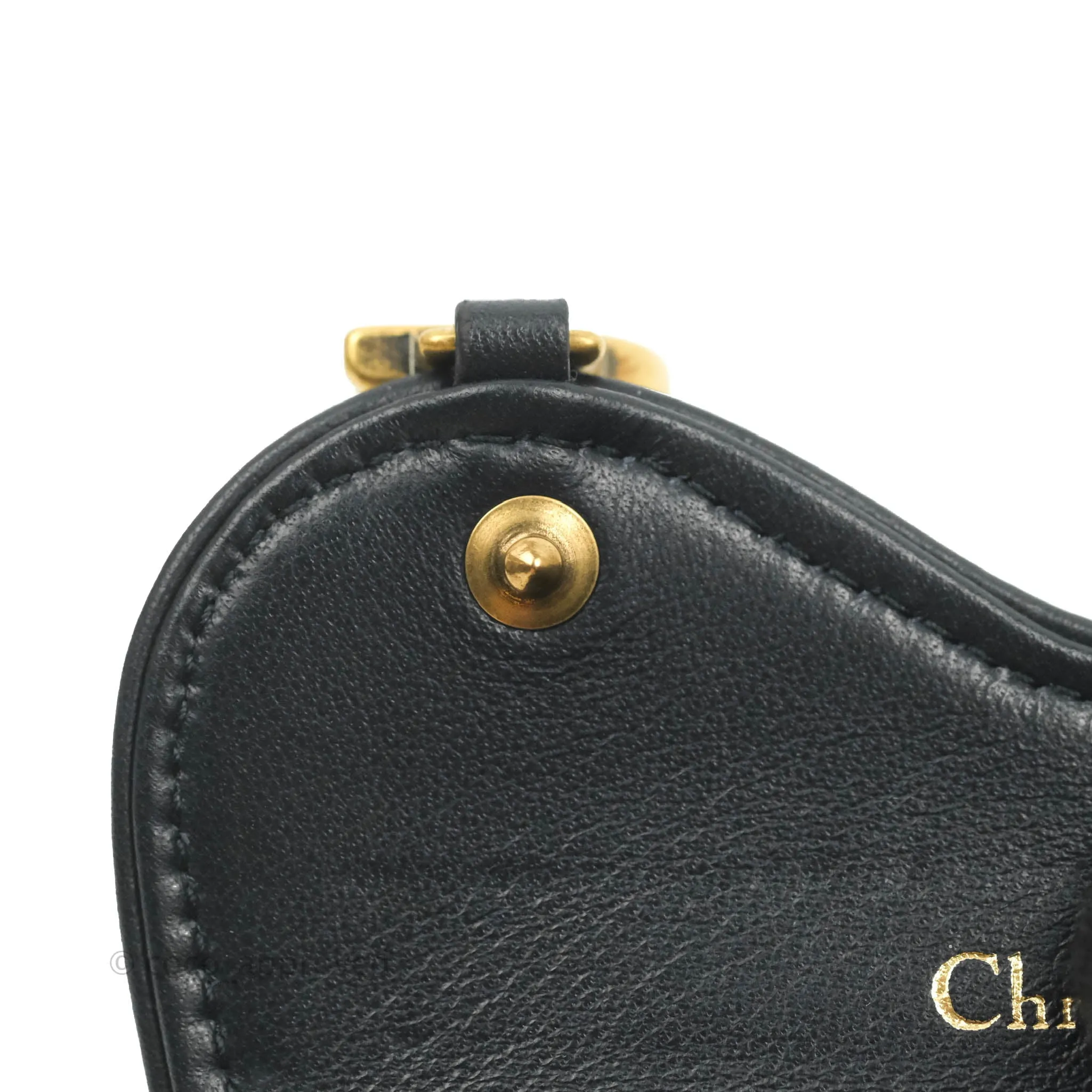 Christian Dior Saddle Flap Card Holder Blue Dior Oblique Jacquard