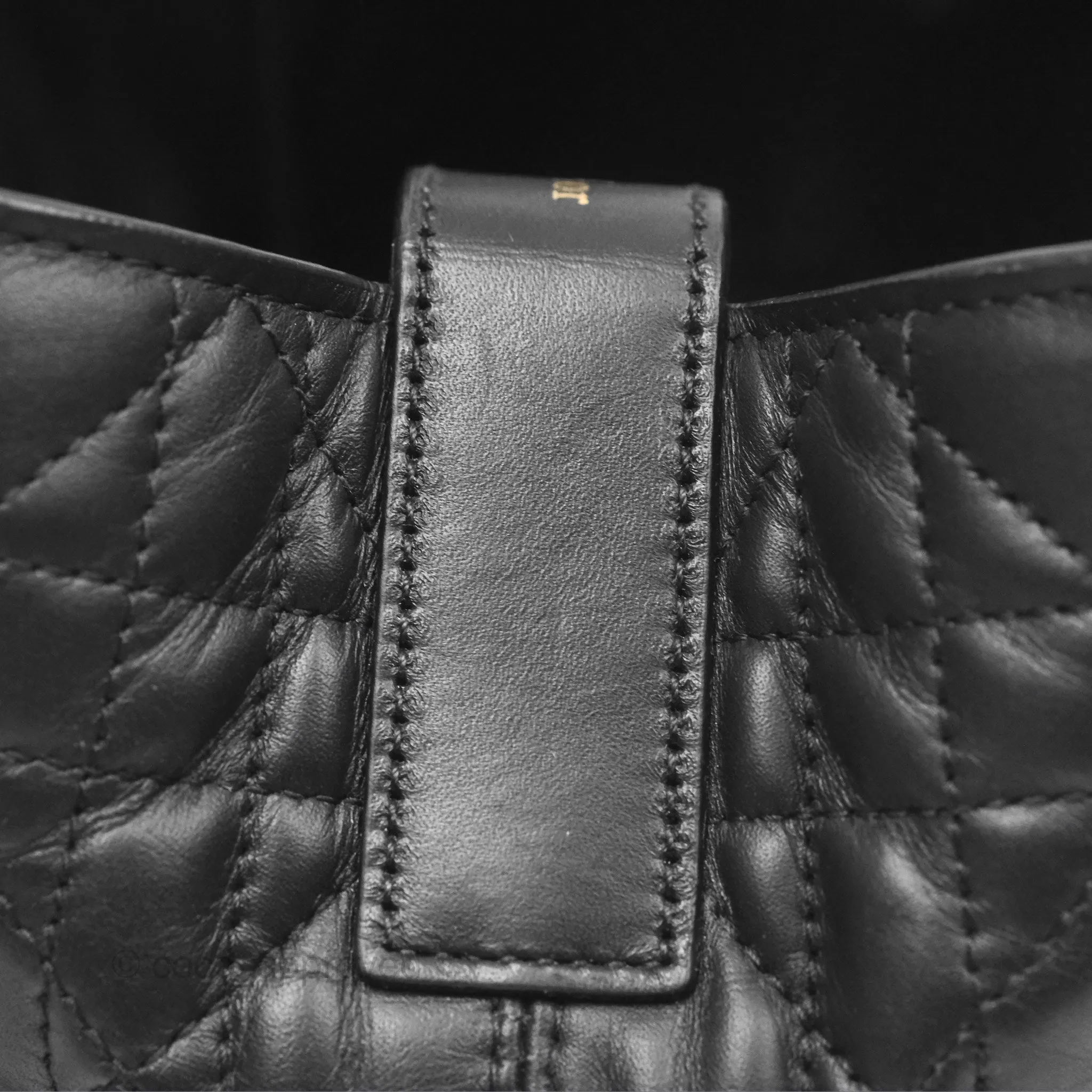 Christian Dior Small Dior Toujours Bag Black Macrocannage Calfskin