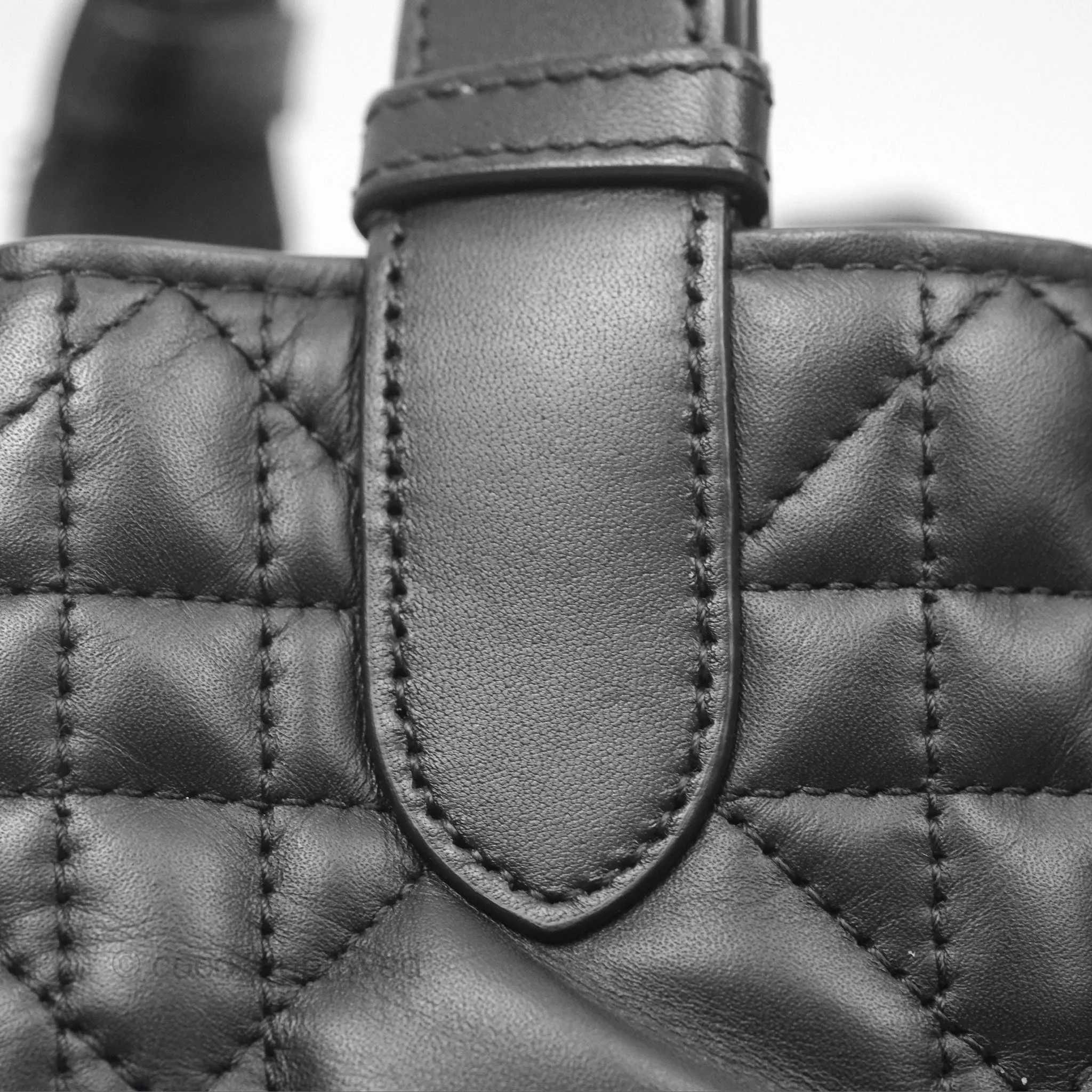 Christian Dior Small Dior Toujours Bag Black Macrocannage Calfskin