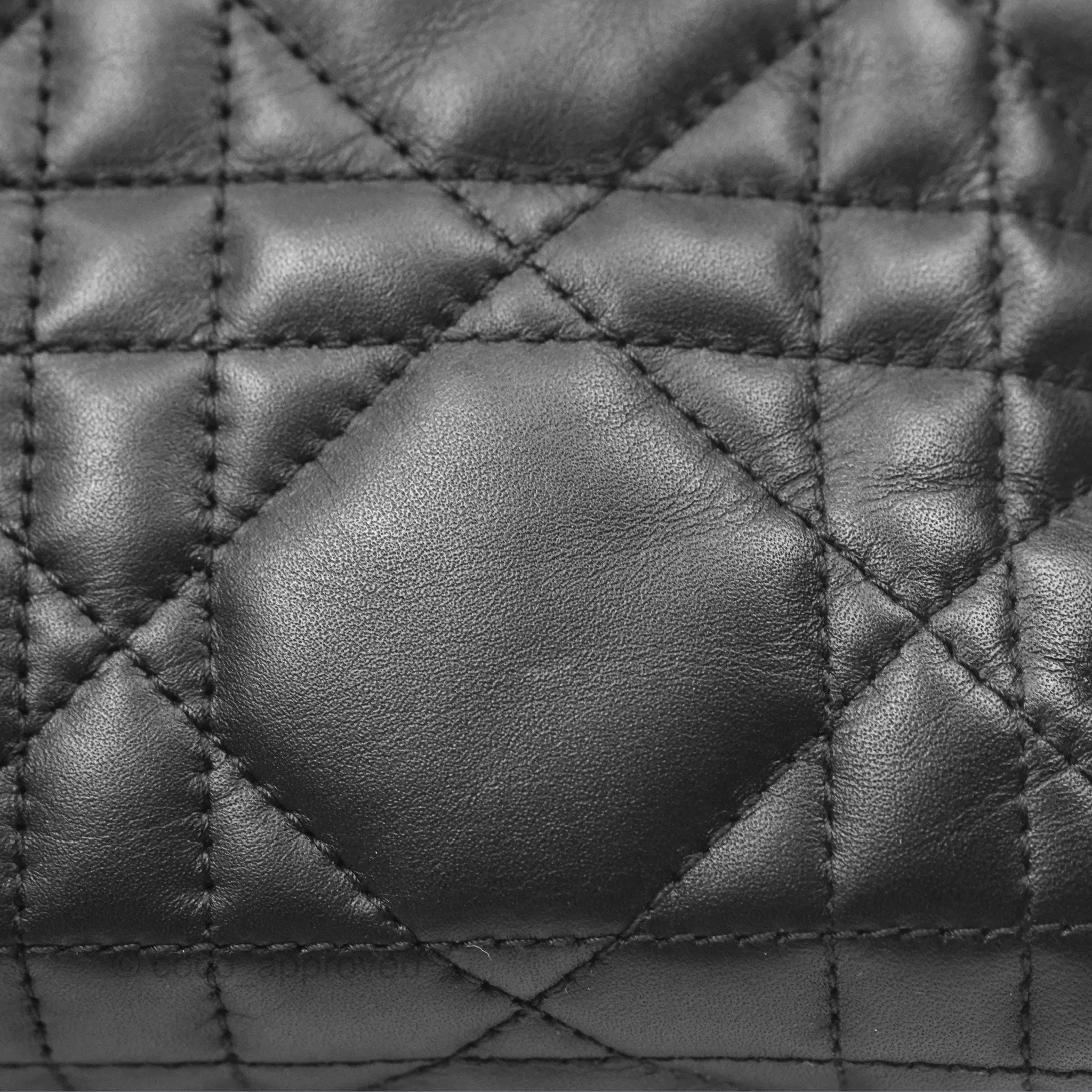 Christian Dior Small Dior Toujours Bag Black Macrocannage Calfskin