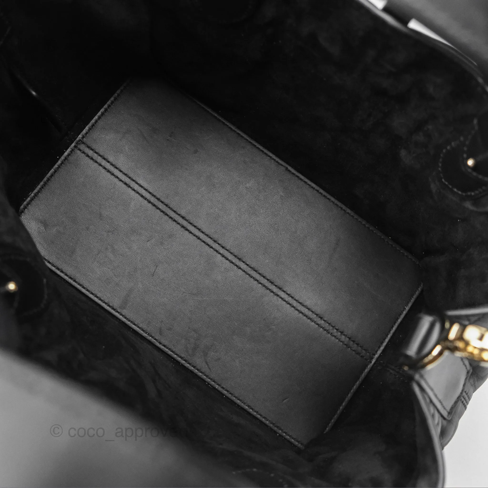 Christian Dior Small Dior Toujours Bag Black Macrocannage Calfskin