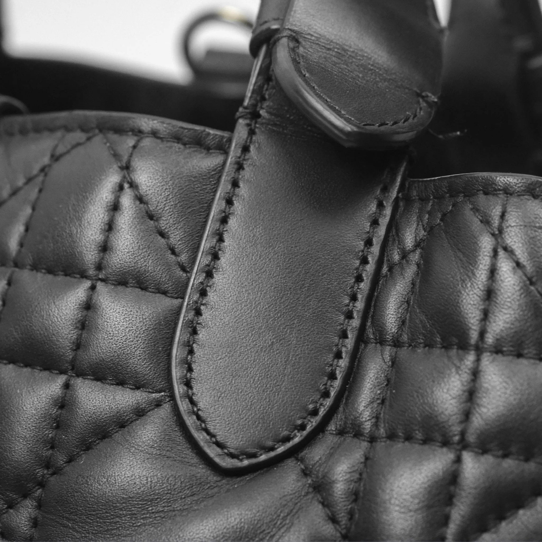 Christian Dior Small Dior Toujours Bag Black Macrocannage Calfskin