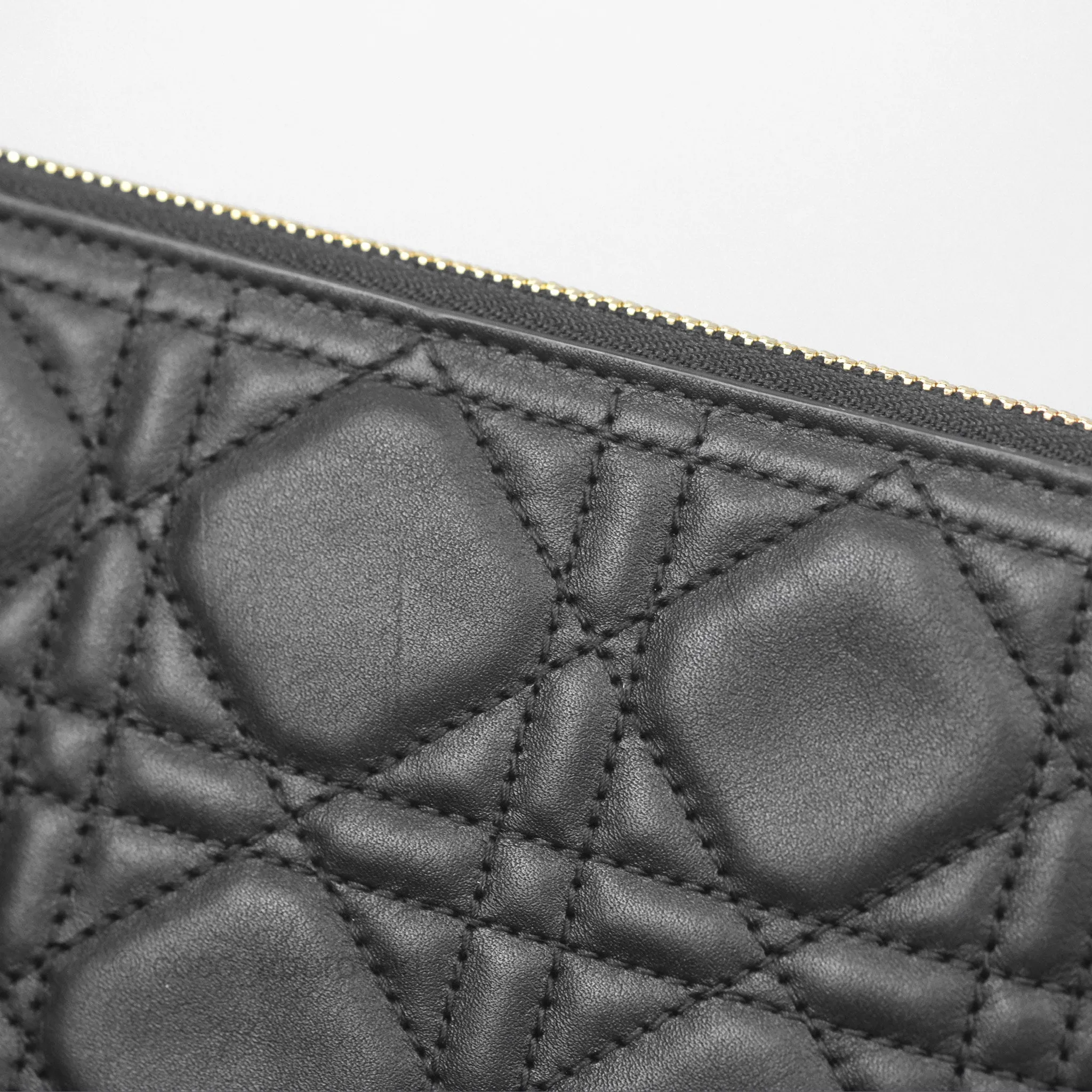 Christian Dior Small Dior Toujours Bag Black Macrocannage Calfskin