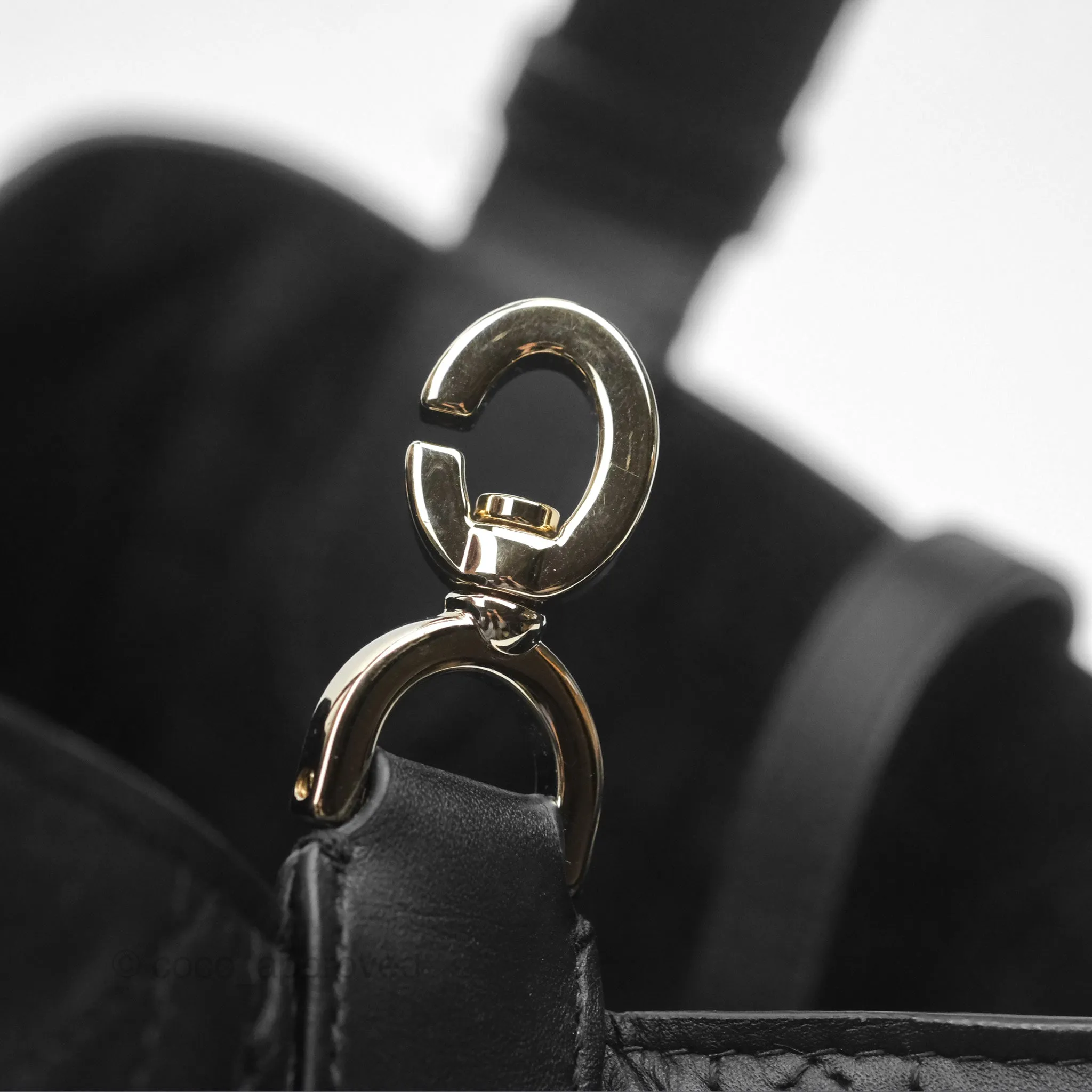 Christian Dior Small Dior Toujours Bag Black Macrocannage Calfskin