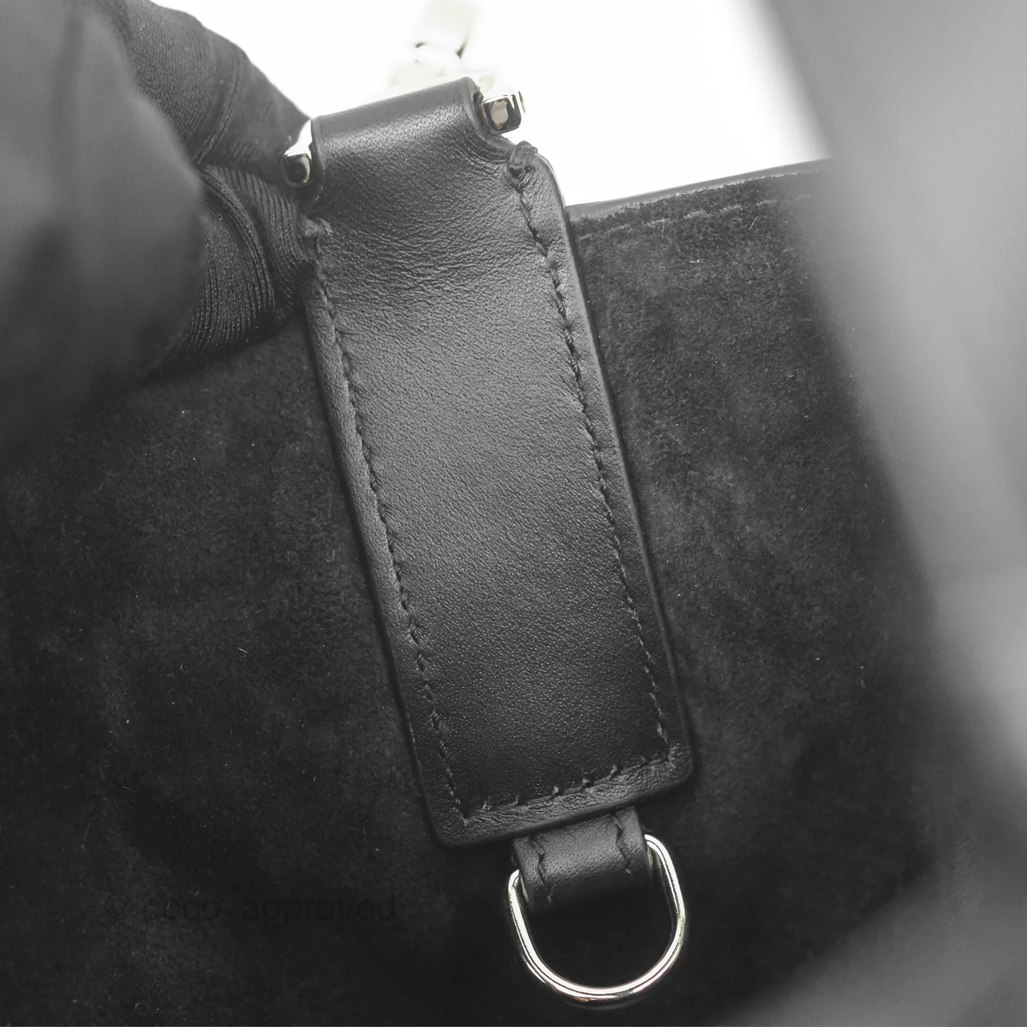 Christian Dior Small Dior Toujours Bag Black Macrocannage Calfskin