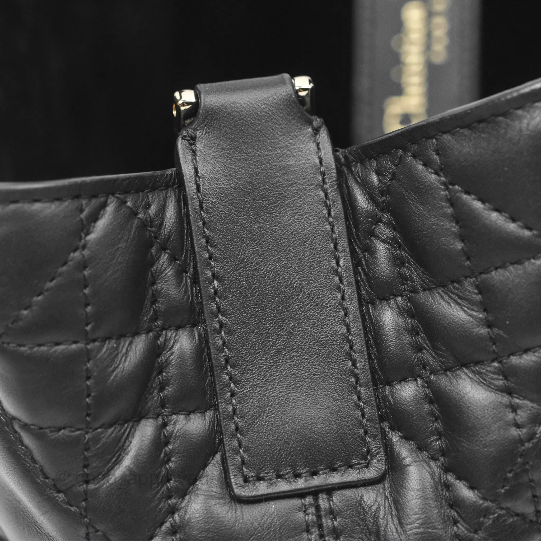 Christian Dior Small Dior Toujours Bag Black Macrocannage Calfskin
