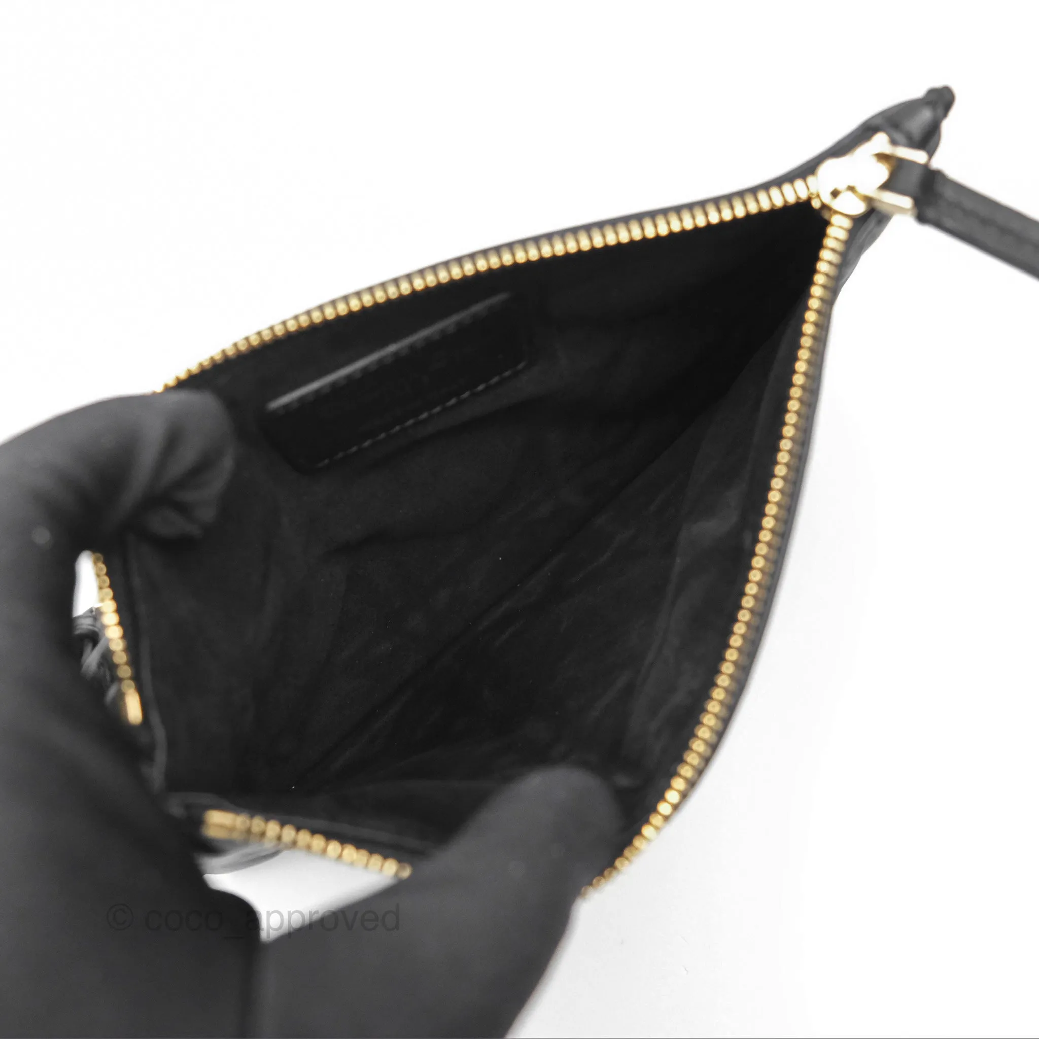 Christian Dior Small Dior Toujours Bag Black Macrocannage Calfskin